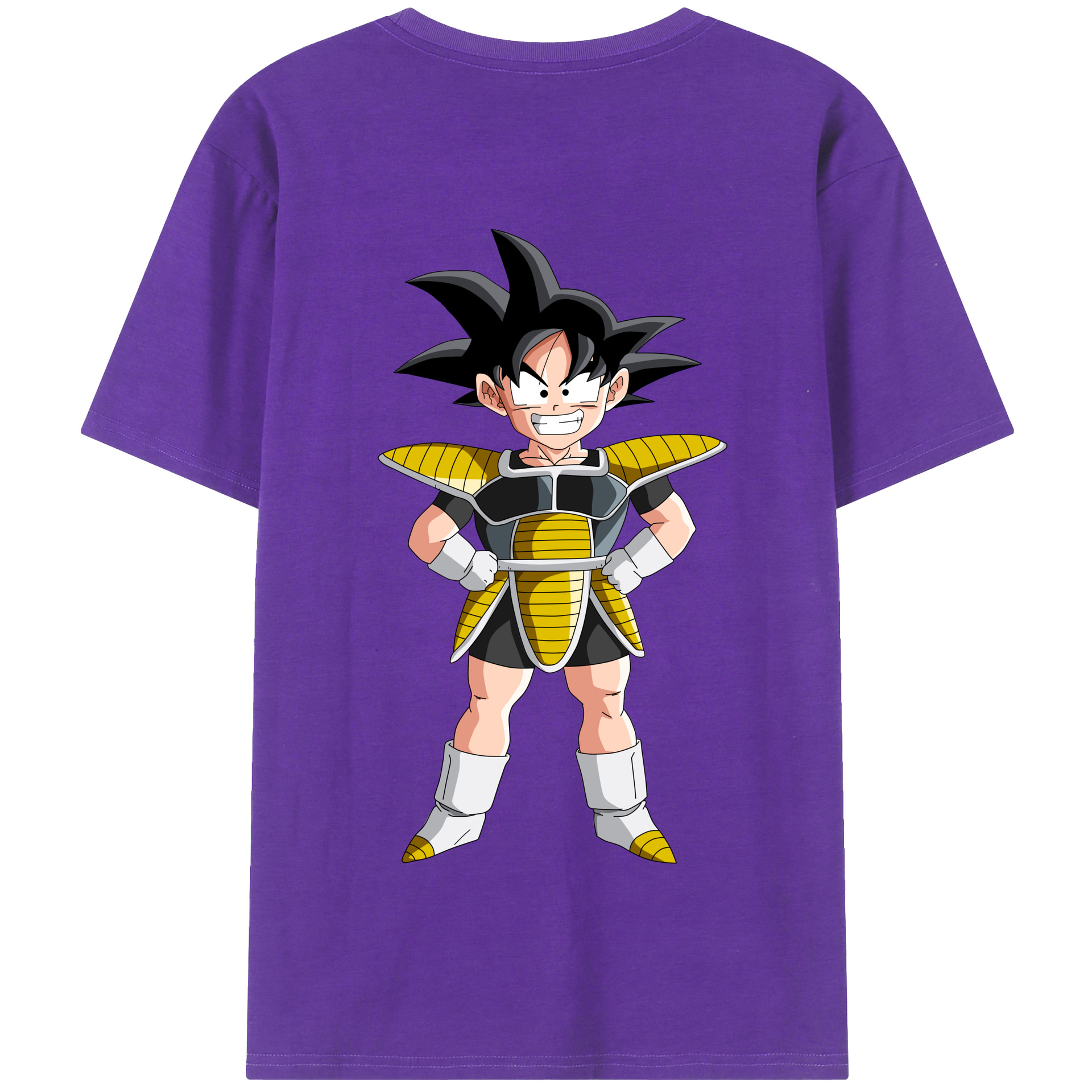 （画像用） ドラゴンボール 孫悟空（そん ごくう）Son Goku カカロット DRAGON BALL Kakarotto 綿100％半袖Tシャツ（背面プリント）