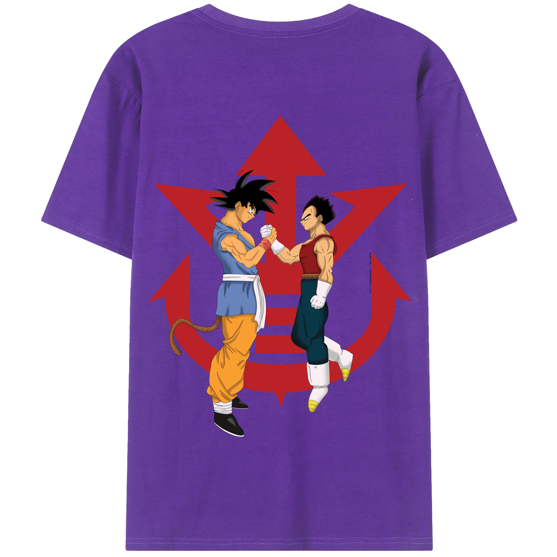（画像用） ドラゴンボール 孫悟空（そん ごくう）Son Goku カカロット DRAGON BALL Kakarotto 綿100％半袖Tシャツ（背面プリント）