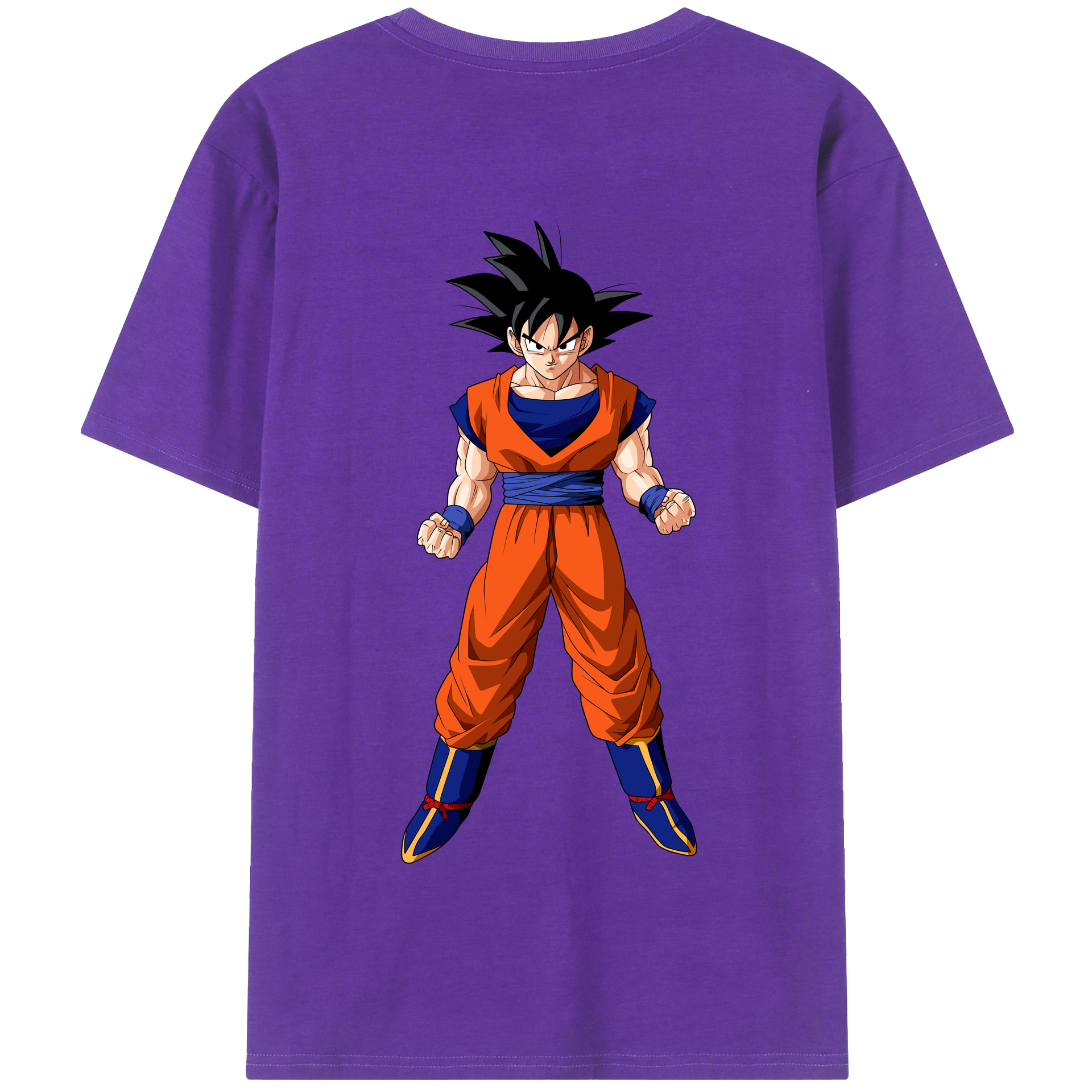 （画像用） ドラゴンボール 孫悟空（そん ごくう）Son Goku カカロット DRAGON BALL Kakarotto 綿100％半袖Tシャツ（背面プリント）