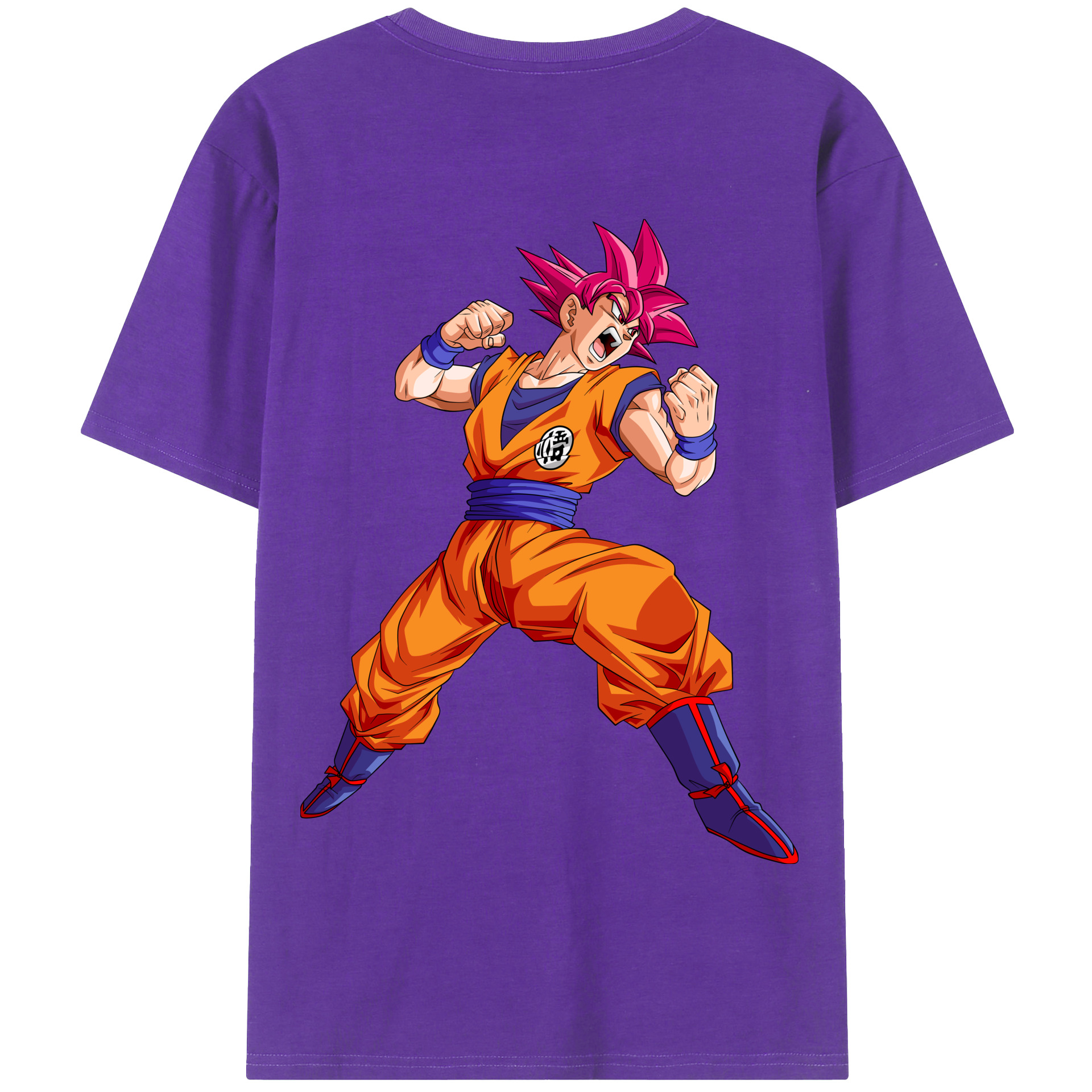 （画像用） ドラゴンボール 孫悟空（そん ごくう）Son Goku カカロット DRAGON BALL Kakarotto 綿100％半袖Tシャツ（背面プリント）