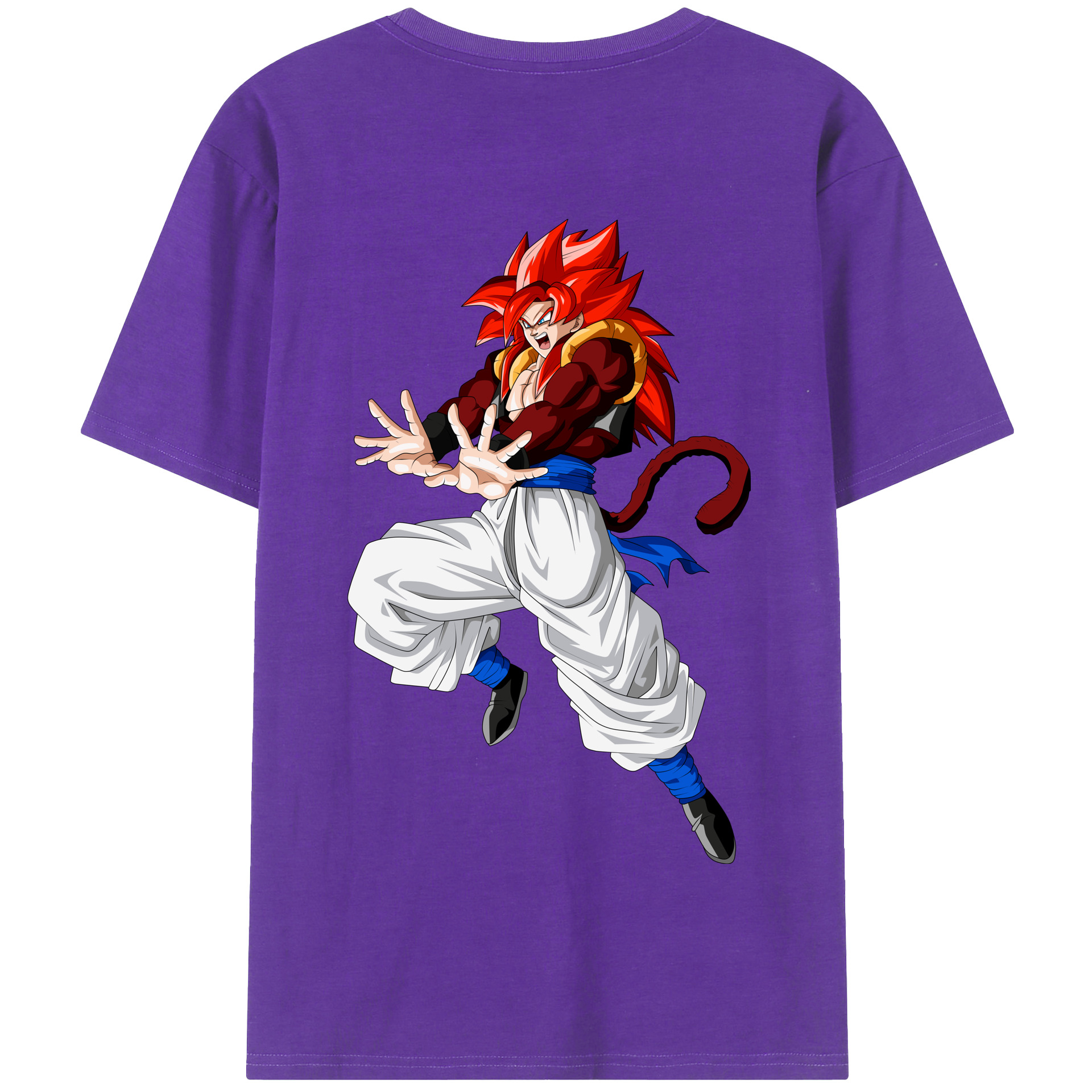 （画像用） ドラゴンボール 孫悟空（そん ごくう）Son Goku カカロット DRAGON BALL Kakarotto 綿100％半袖Tシャツ（背面プリント）