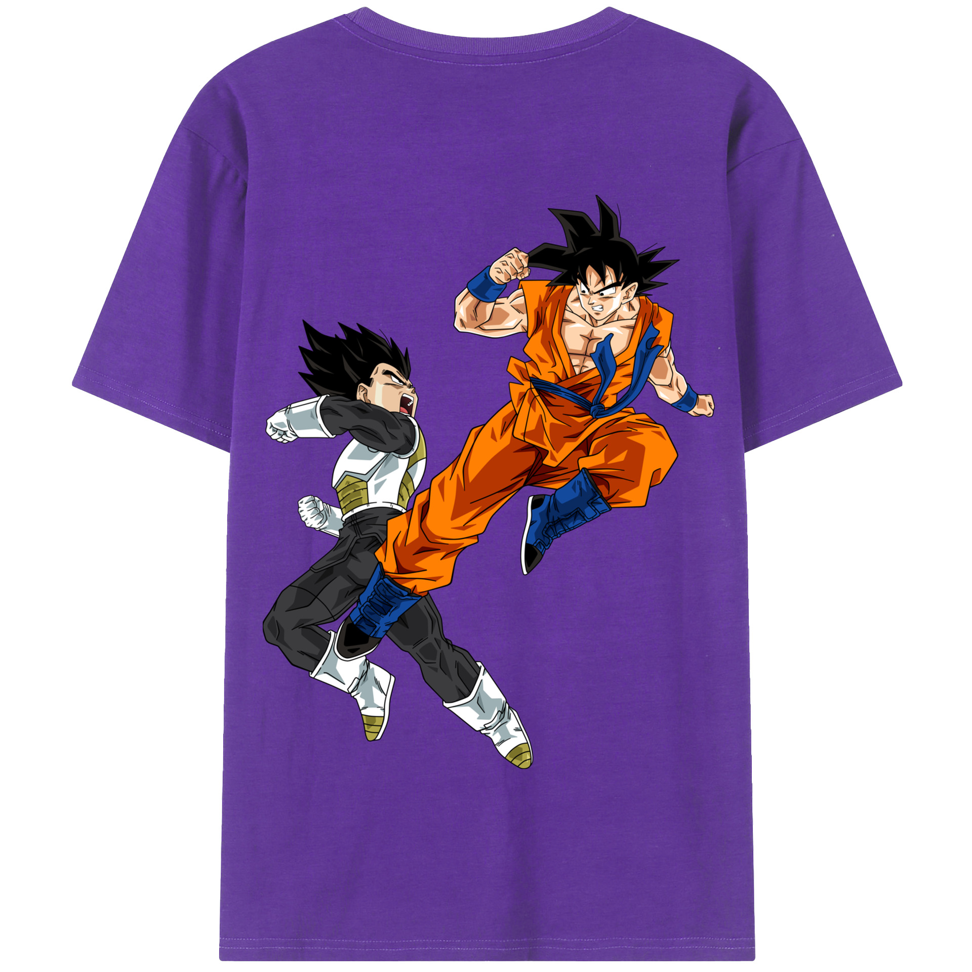（画像用） ドラゴンボール 孫悟空（そん ごくう）Son Goku カカロット DRAGON BALL Kakarotto 綿100％半袖Tシャツ（背面プリント）