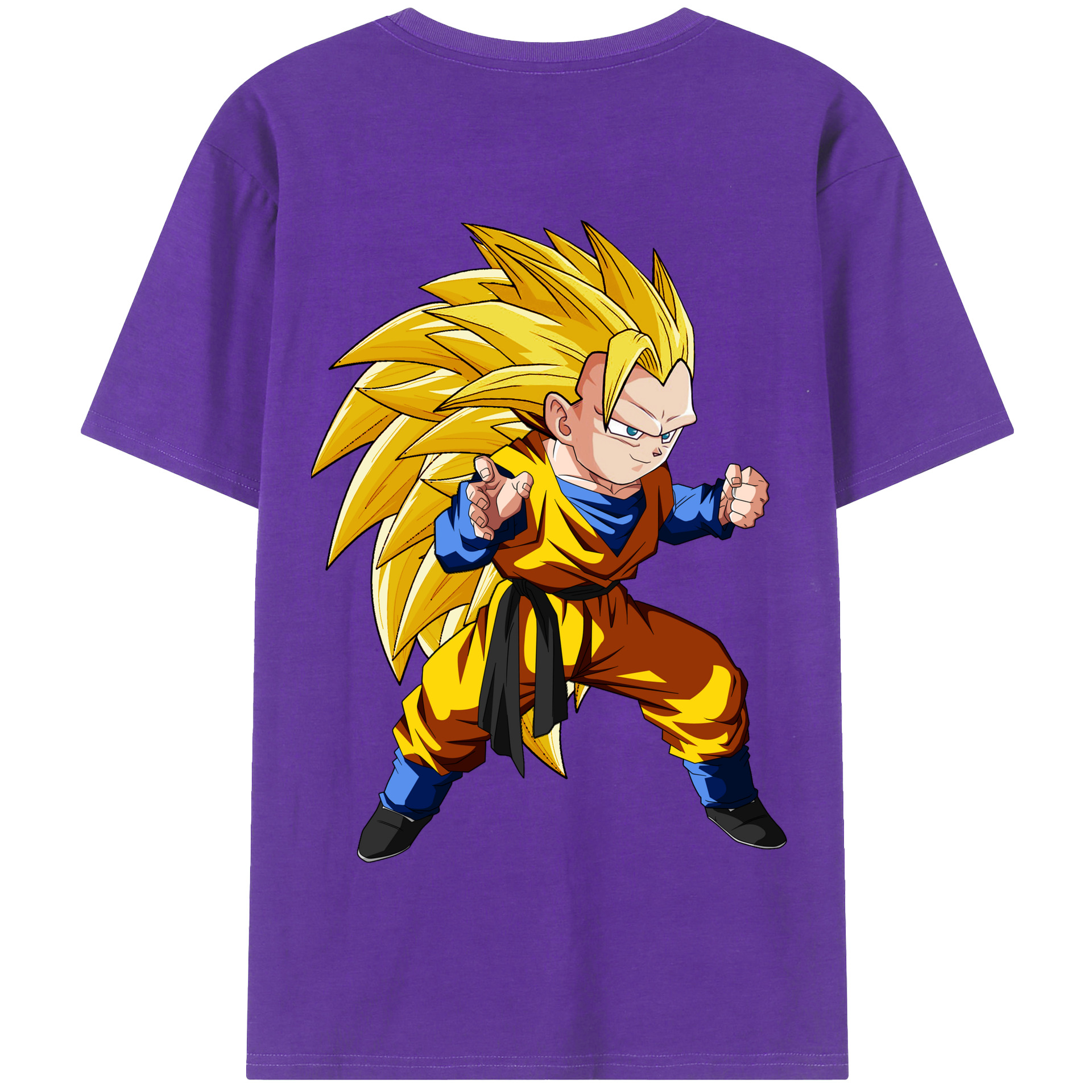 （画像用） ドラゴンボール ベジータ四世（Bejīta Yonsei）DRAGON BALL Vegeta IV 綿100％半袖Tシャツ（背面プリント）