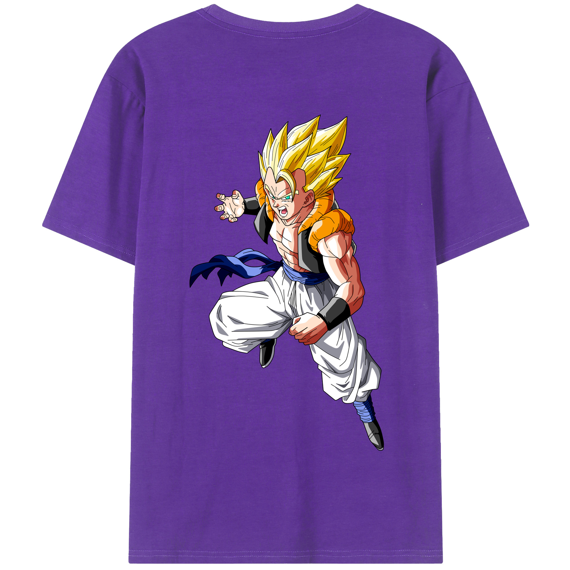 （画像用） ドラゴンボール ベジータ四世（Bejīta Yonsei）DRAGON BALL Vegeta IV 綿100％半袖Tシャツ（背面プリント）