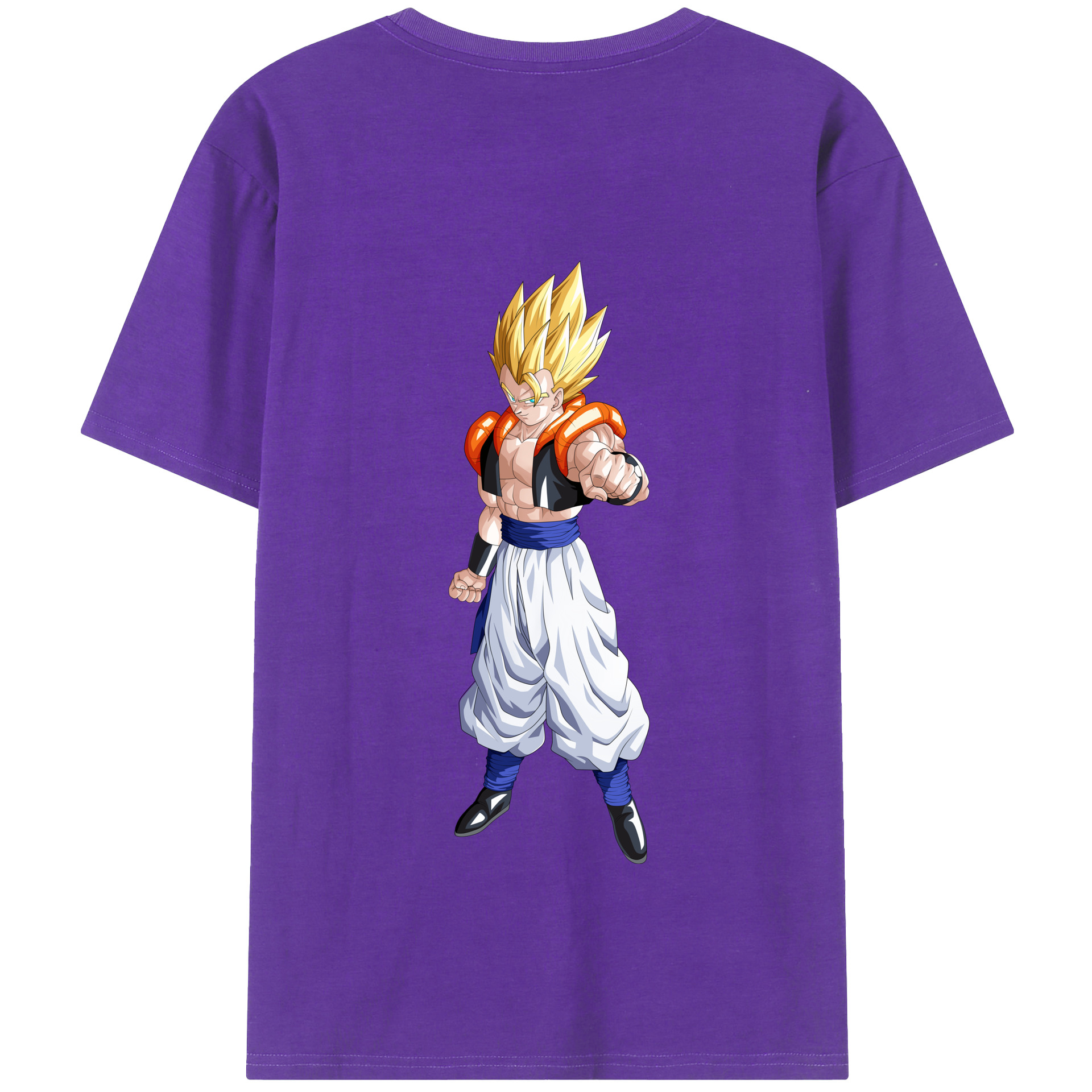 （画像用） ドラゴンボール ベジータ四世（Bejīta Yonsei）DRAGON BALL Vegeta IV 綿100％半袖Tシャツ（背面プリント）