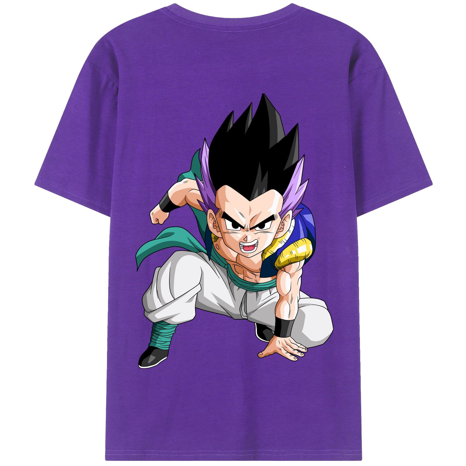 （画像用） ドラゴンボール 孫 悟飯（そんごはん）DRAGON BALL Son Gohan 綿100％半袖Tシャツ（背面プリント）