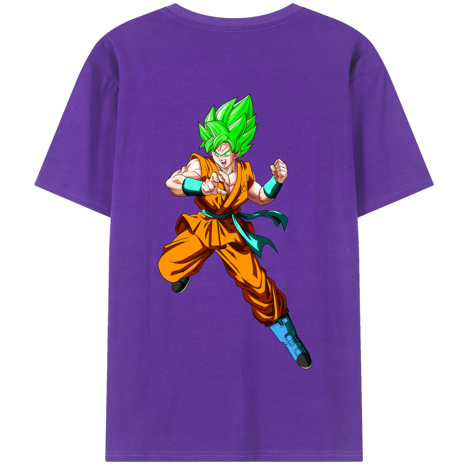 （画像用） ドラゴンボール 孫 悟飯（そんごはん）DRAGON BALL Son Gohan 綿100％半袖Tシャツ（背面プリント）