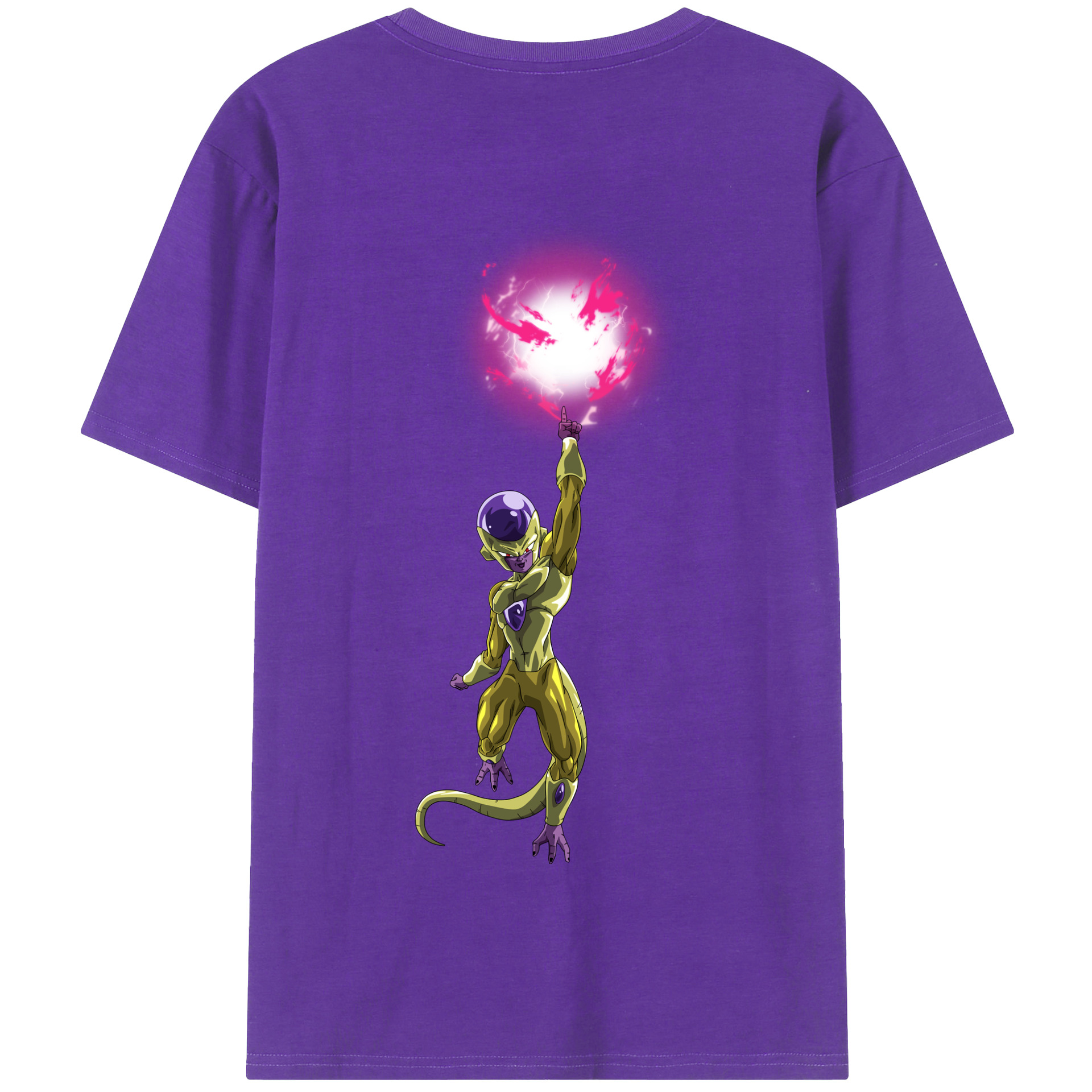 （画像用） ドラゴンボール フリーザ DRAGON BALL Frieza 綿100％半袖Tシャツ（背面プリント）