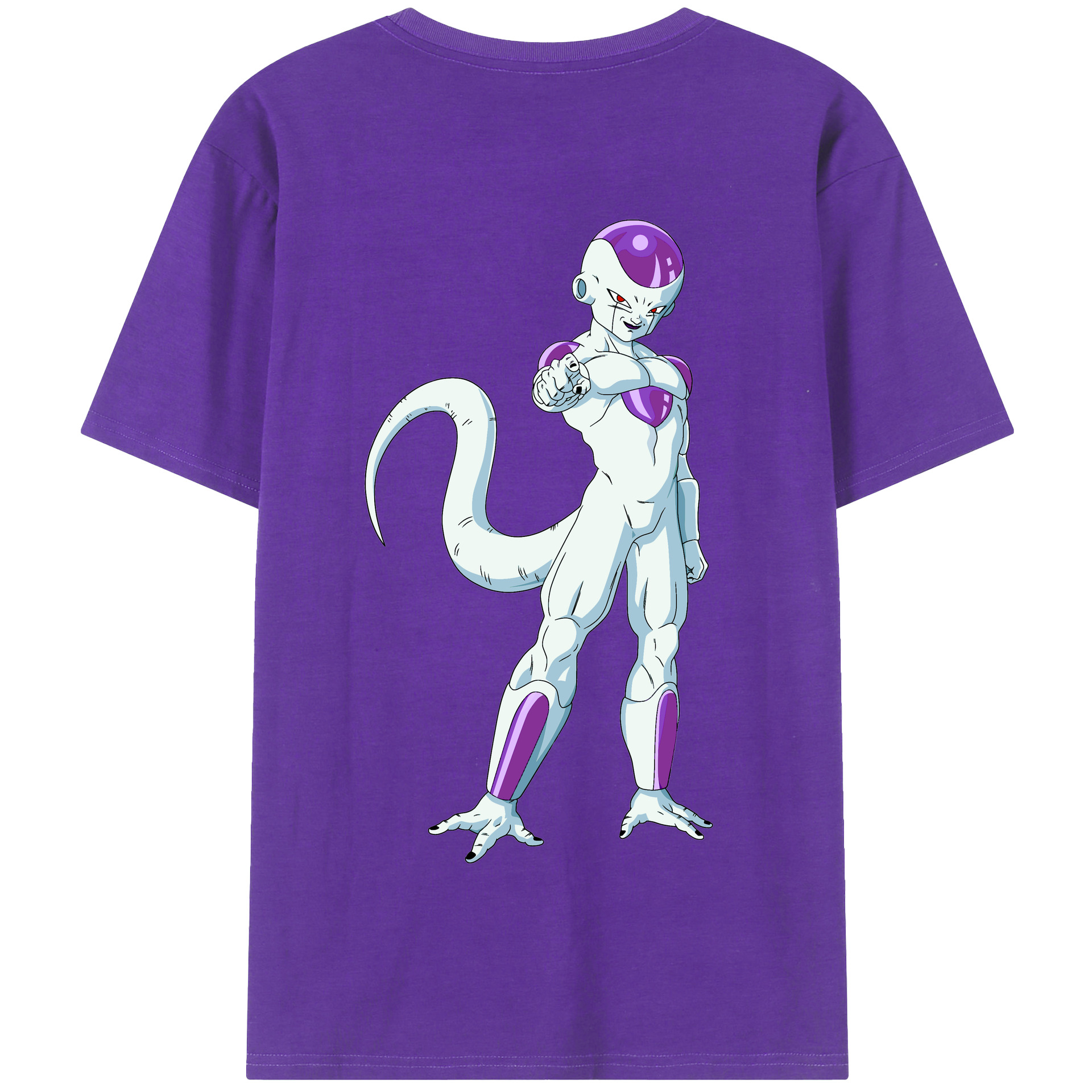 （画像用） ドラゴンボール フリーザ DRAGON BALL Frieza 綿100％半袖Tシャツ（背面プリント）