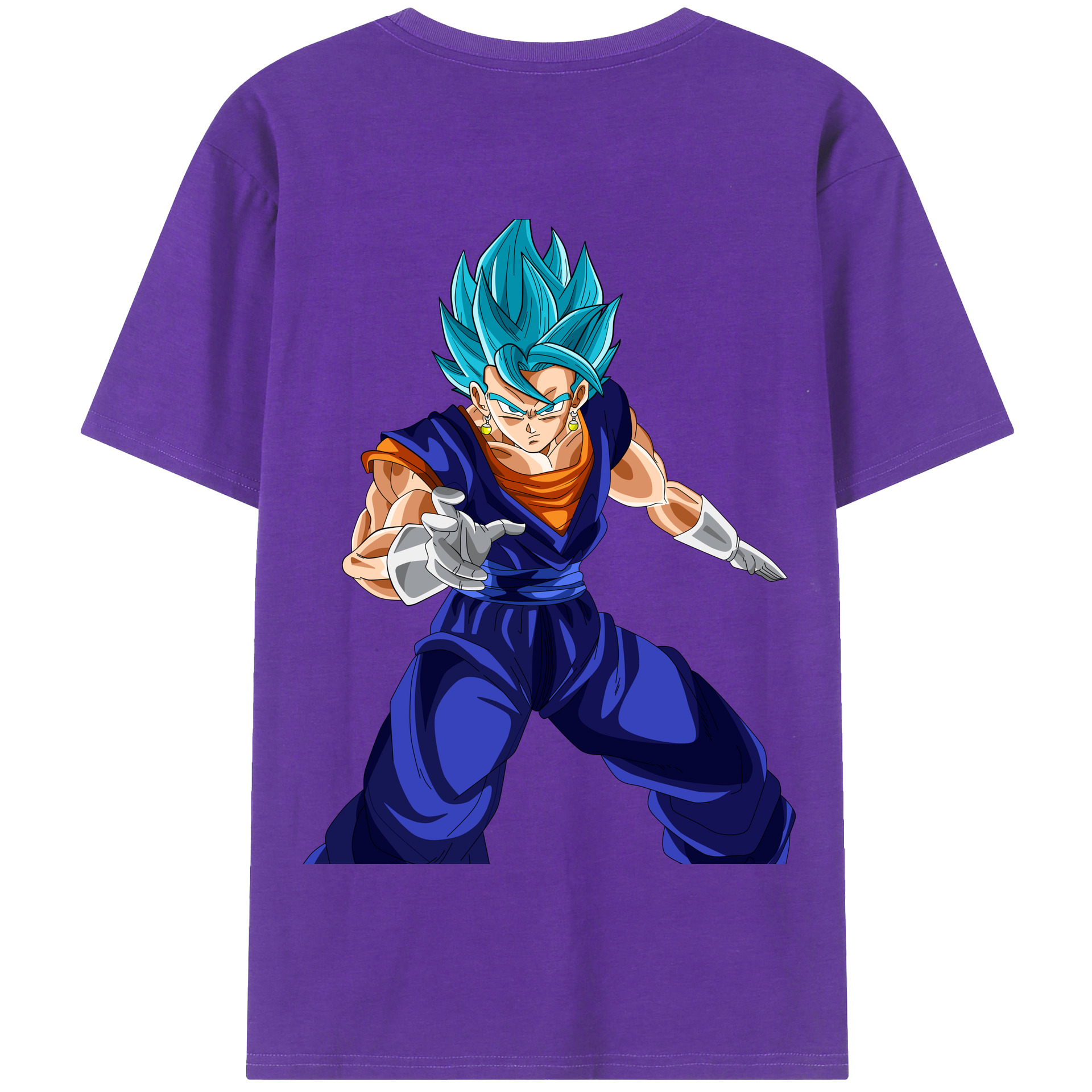 （画像用） ドラゴンボール ベジット DRAGON BALL Vegetto 綿100％半袖Tシャツ（背面プリント）