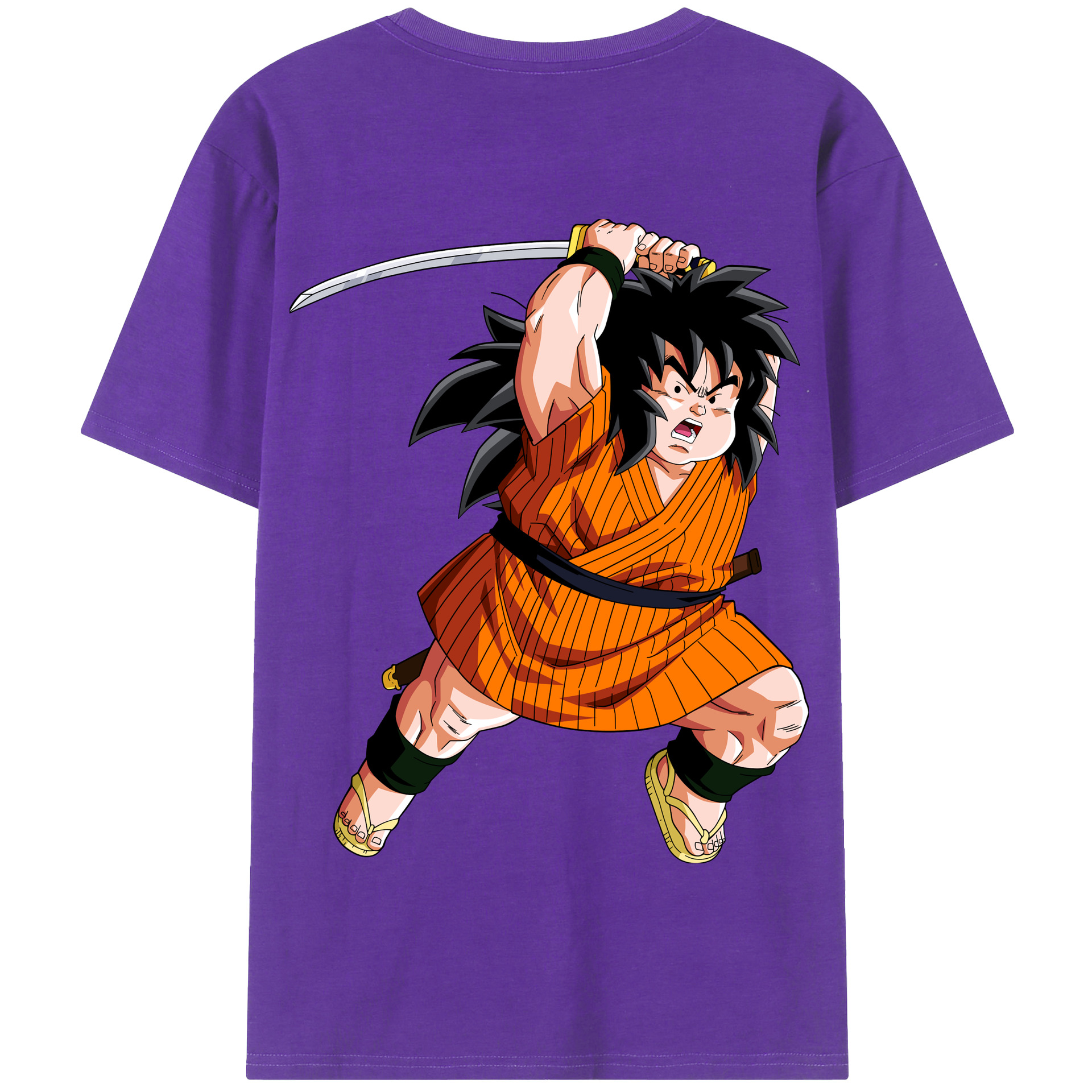 （画像用） ドラゴンボール やじろべえ DRAGON BALL Yajirobe 綿100％半袖Tシャツ（背面プリント）