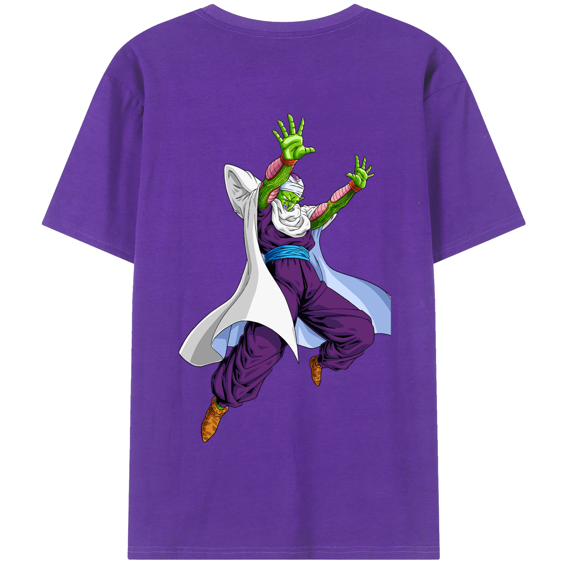 （画像用） ドラゴンボール ピッコロ DRAGON BALL Piccolo 綿100％半袖Tシャツ（背面プリント）