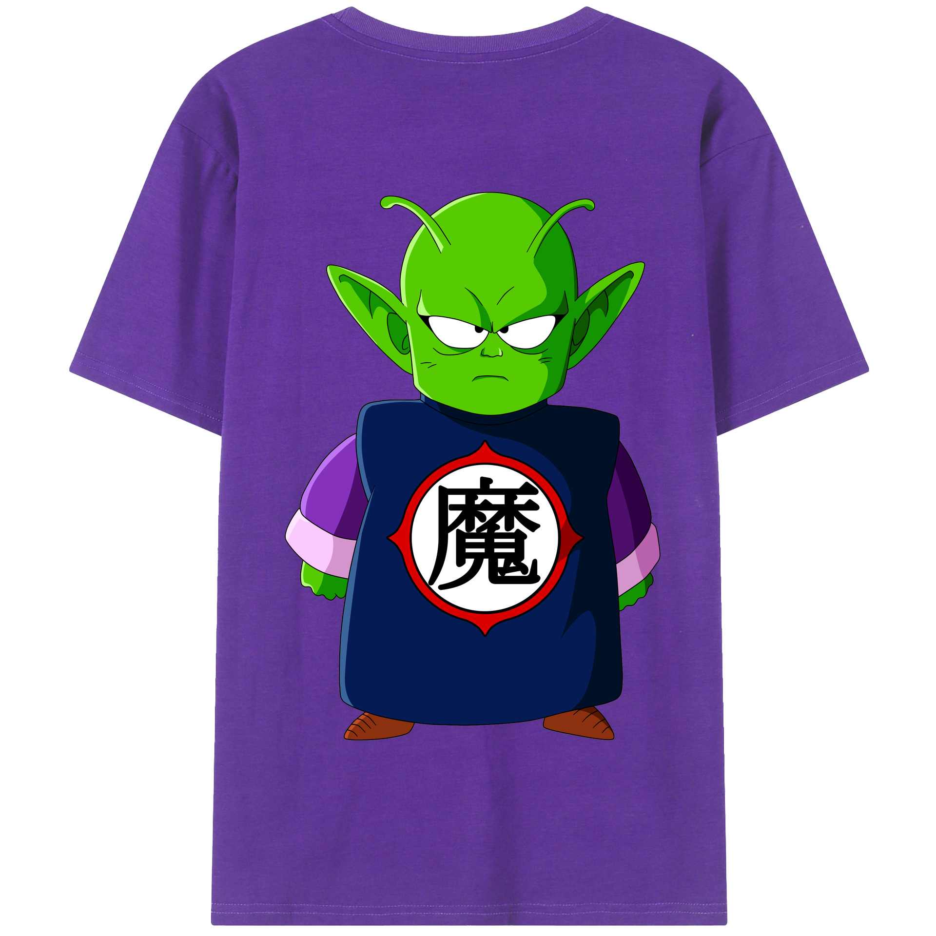 （画像用） ドラゴンボール ピッコロ DRAGON BALL Piccolo 綿100％半袖Tシャツ（背面プリント）