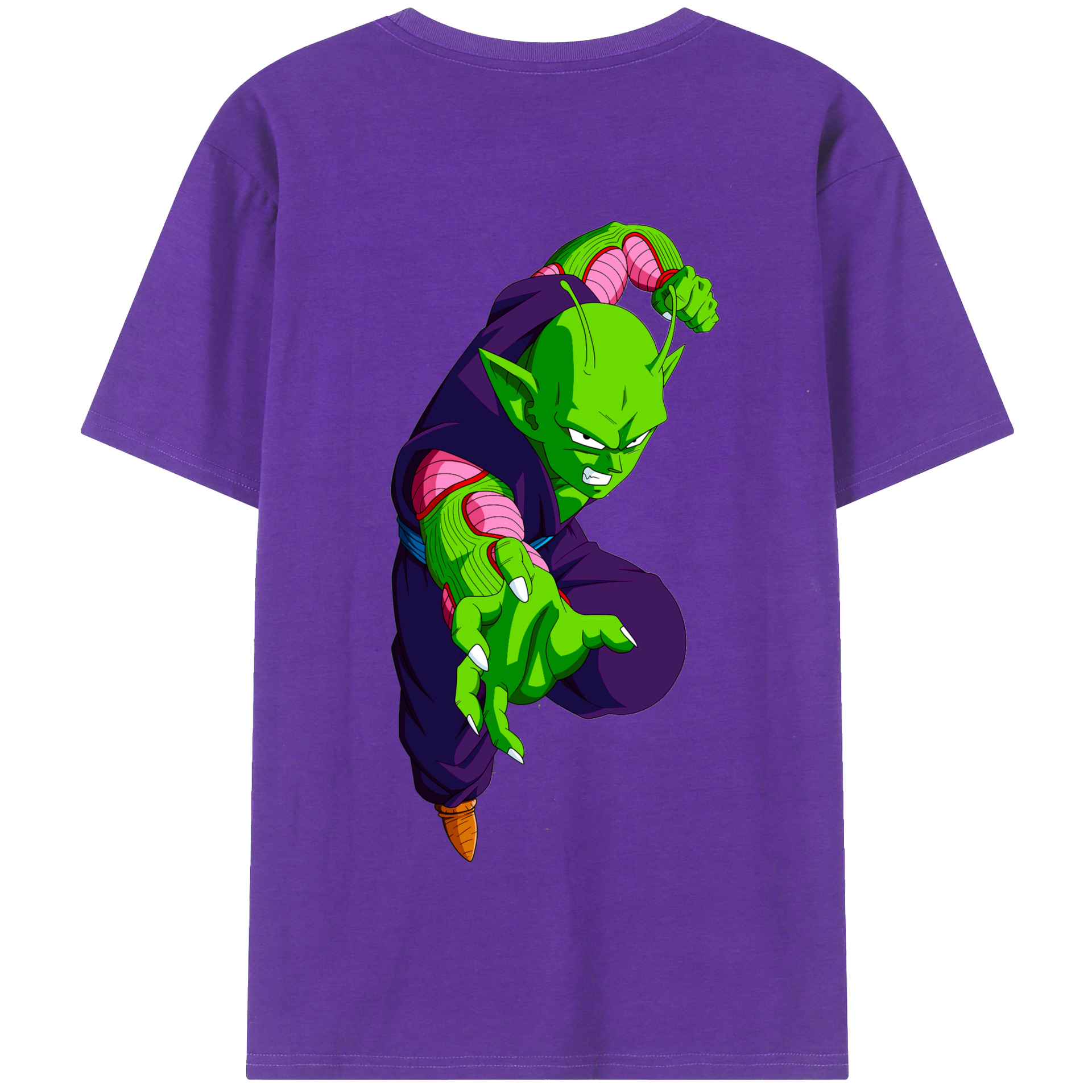 （画像用） ドラゴンボール ピッコロ DRAGON BALL Piccolo 綿100％半袖Tシャツ（背面プリント）