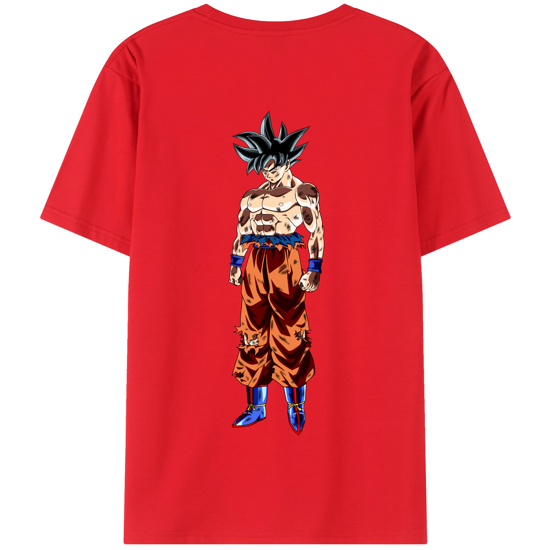 （画像用） ドラゴンボール 孫悟空（そん ごくう）Son Goku カカロット DRAGON BALL Kakarotto 綿100％半袖Tシャツ（背面プリント）