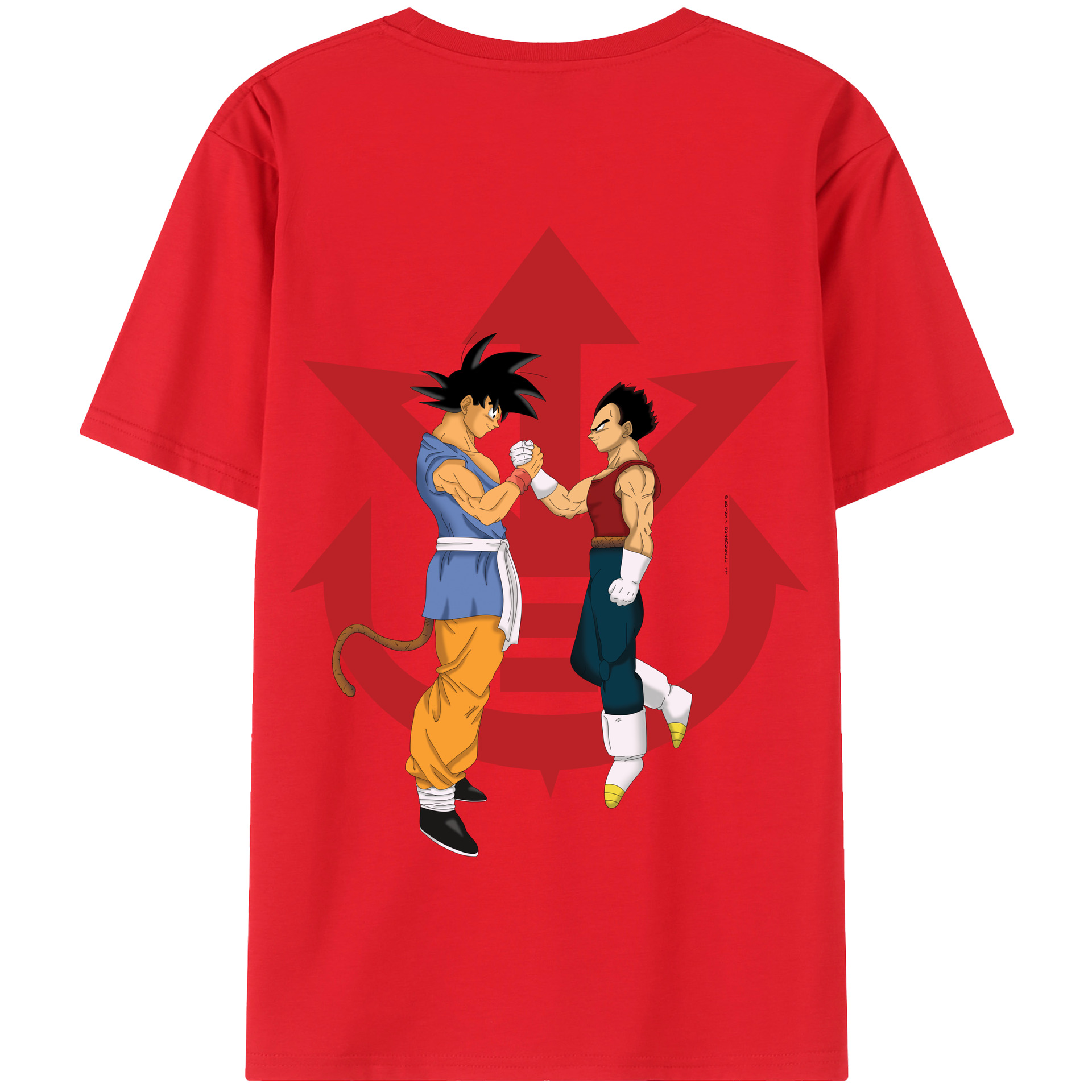 （画像用） ドラゴンボール 孫悟空（そん ごくう）Son Goku カカロット DRAGON BALL Kakarotto 綿100％半袖Tシャツ（背面プリント）