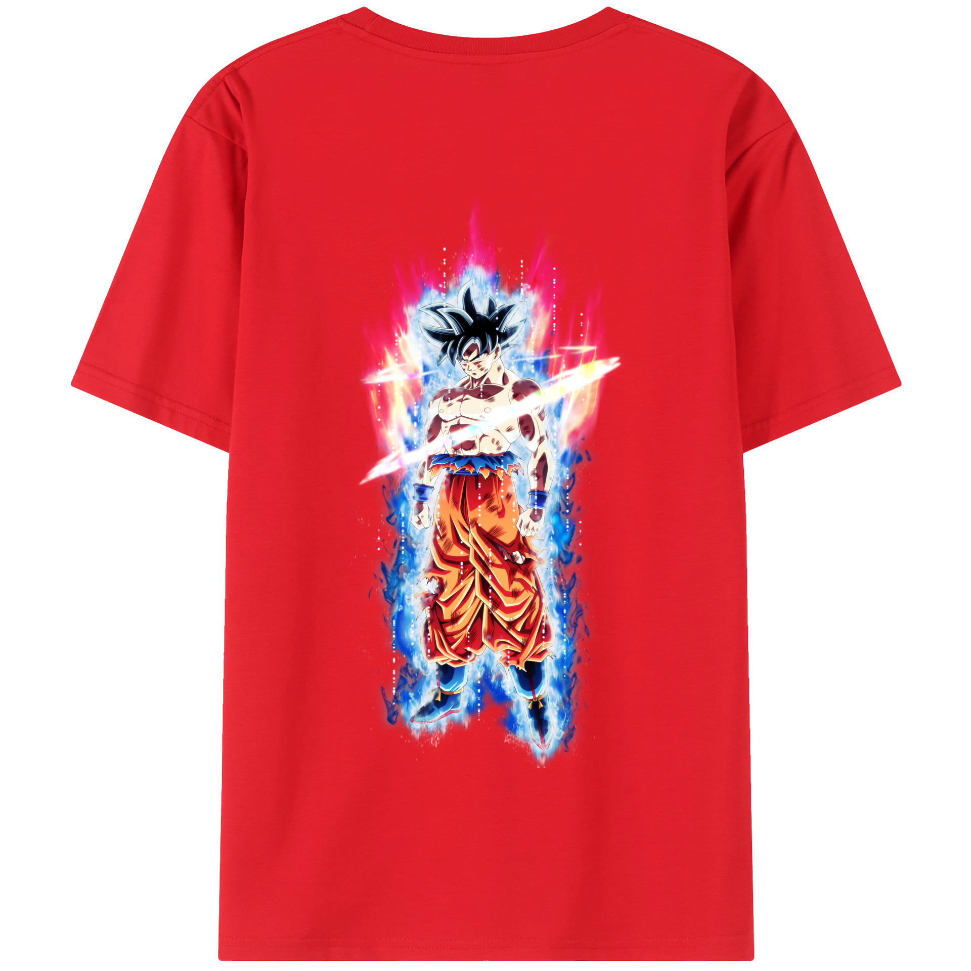（画像用） ドラゴンボール 孫悟空（そん ごくう）Son Goku カカロット DRAGON BALL Kakarotto 綿100％半袖Tシャツ（背面プリント）