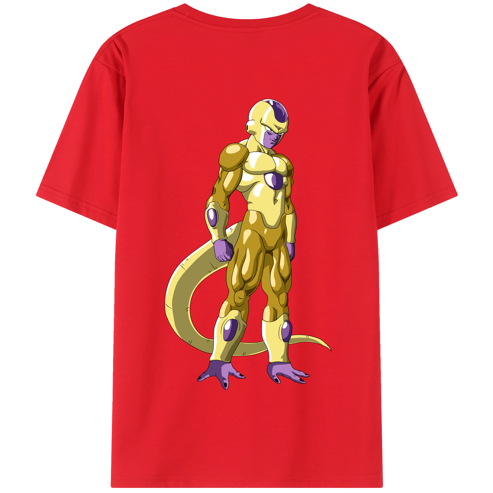 （画像用） ドラゴンボール フリーザ DRAGON BALL Frieza 綿100％半袖Tシャツ（背面プリント）