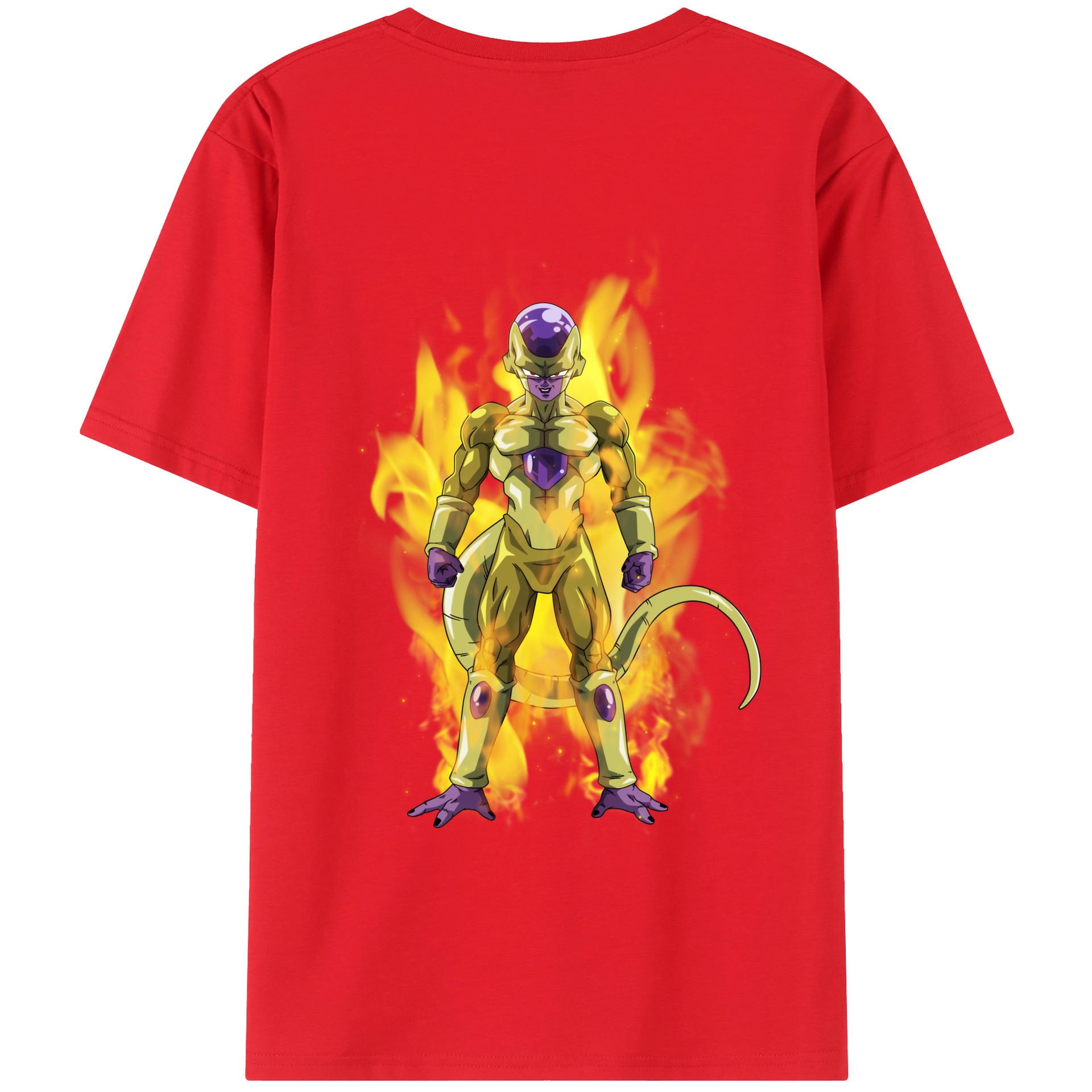 （画像用） ドラゴンボール フリーザ DRAGON BALL Frieza 綿100％半袖Tシャツ（背面プリント）