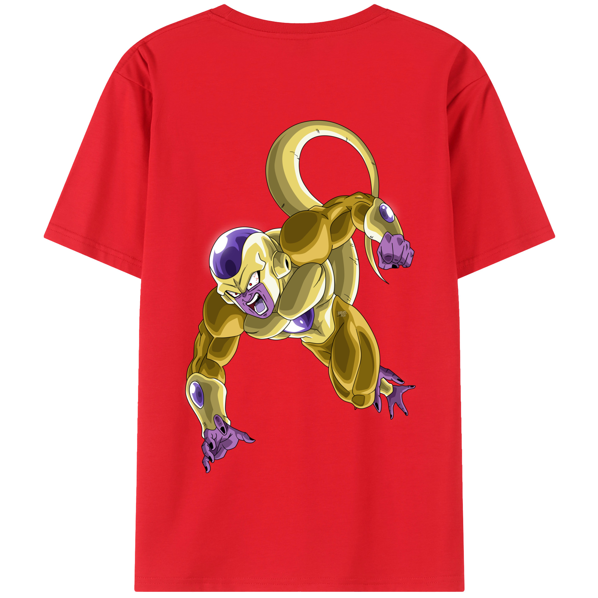 （画像用） ドラゴンボール フリーザ DRAGON BALL Frieza 綿100％半袖Tシャツ（背面プリント）