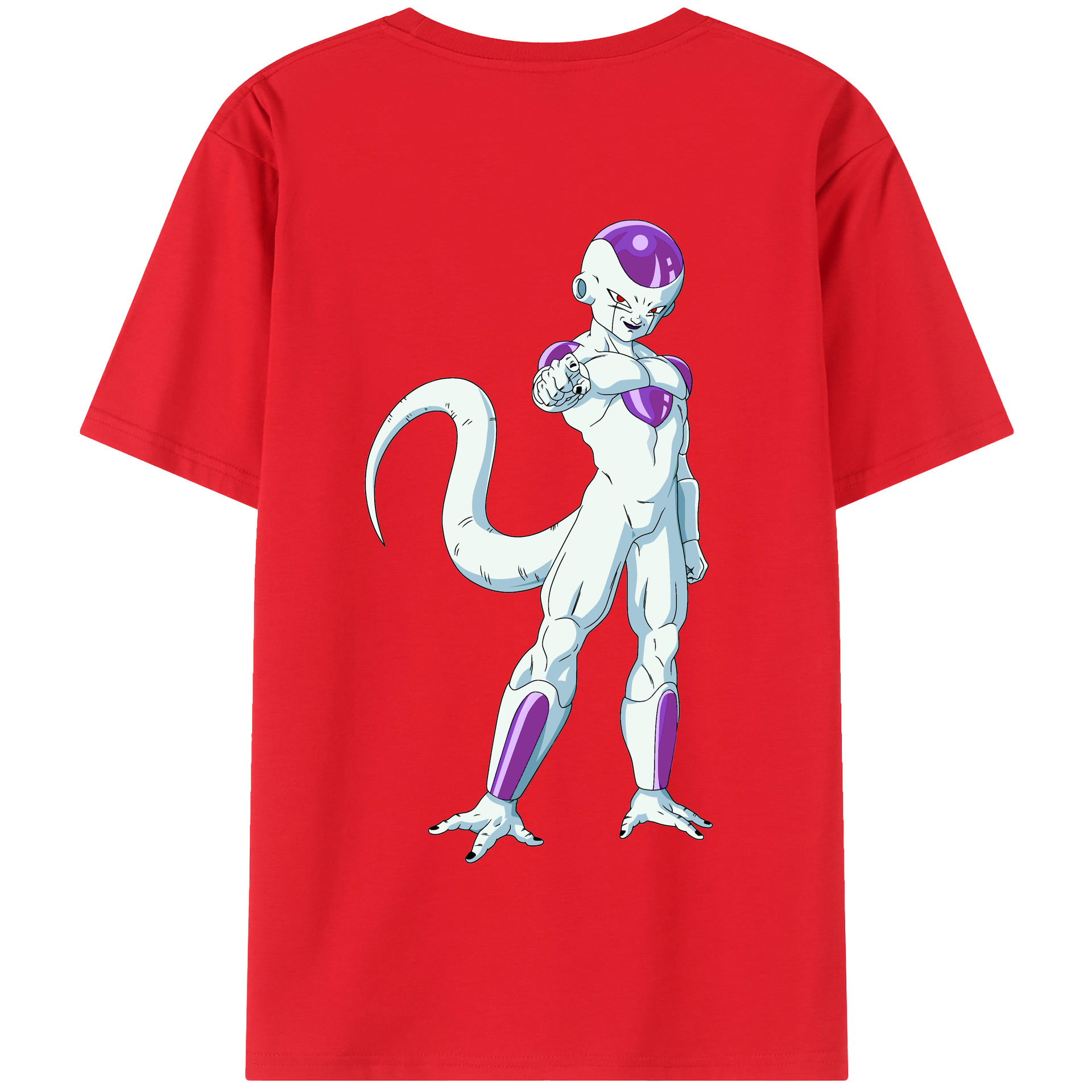 （画像用） ドラゴンボール フリーザ DRAGON BALL Frieza 綿100％半袖Tシャツ（背面プリント）