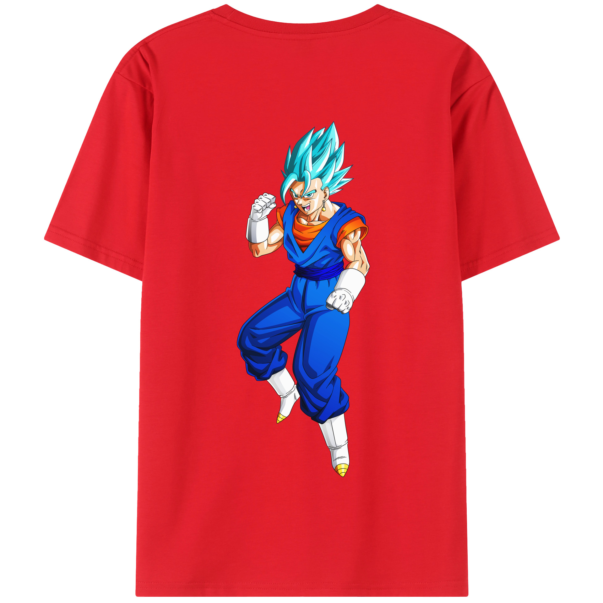 （画像用） ドラゴンボール ベジット DRAGON BALL Vegetto 綿100％半袖Tシャツ（背面プリント）