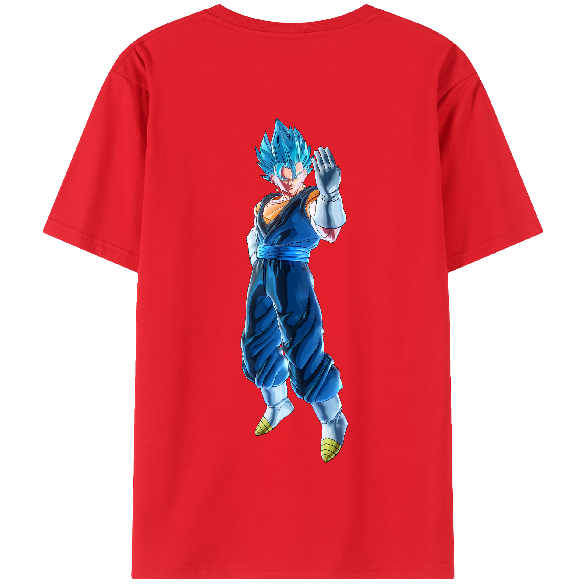 （画像用） ドラゴンボール ベジット DRAGON BALL Vegetto 綿100％半袖Tシャツ（背面プリント）