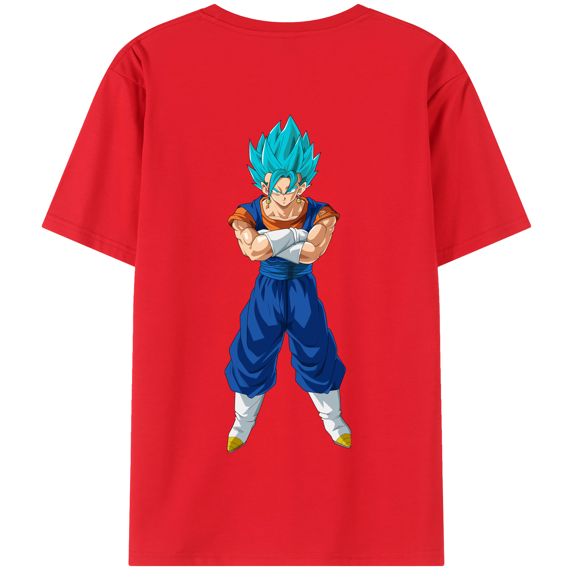 （画像用） ドラゴンボール ベジット DRAGON BALL Vegetto 綿100％半袖Tシャツ（背面プリント）