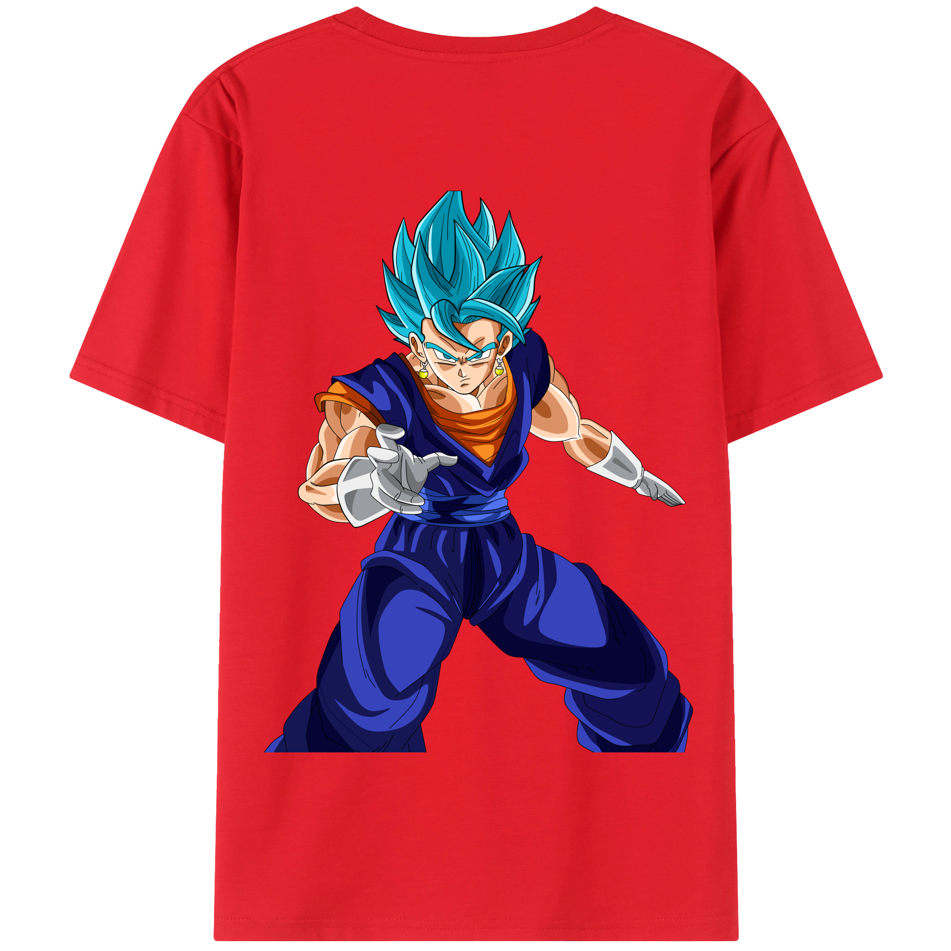 （画像用） ドラゴンボール ベジット DRAGON BALL Vegetto 綿100％半袖Tシャツ（背面プリント）