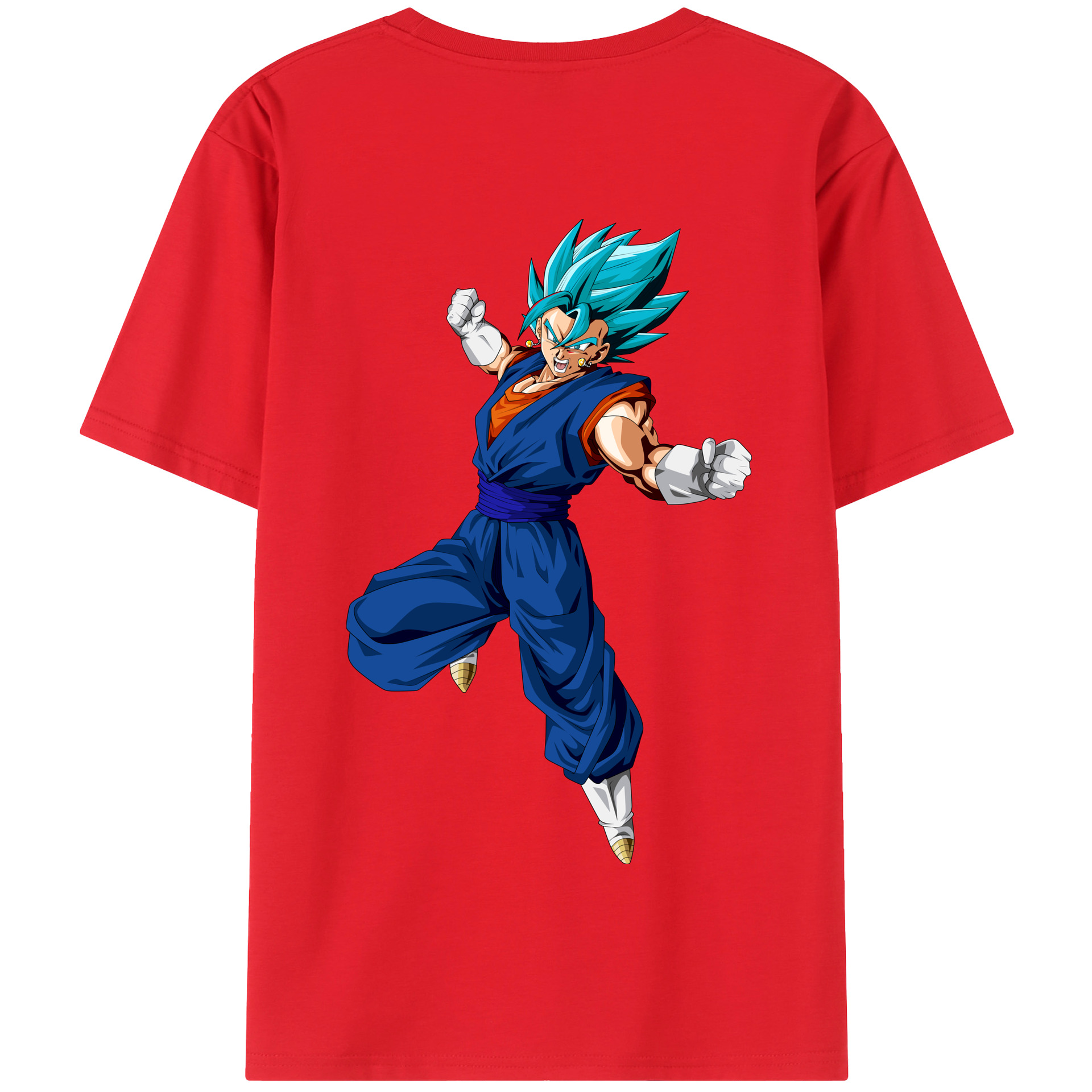 （画像用） ドラゴンボール ベジット DRAGON BALL Vegetto 綿100％半袖Tシャツ（背面プリント）