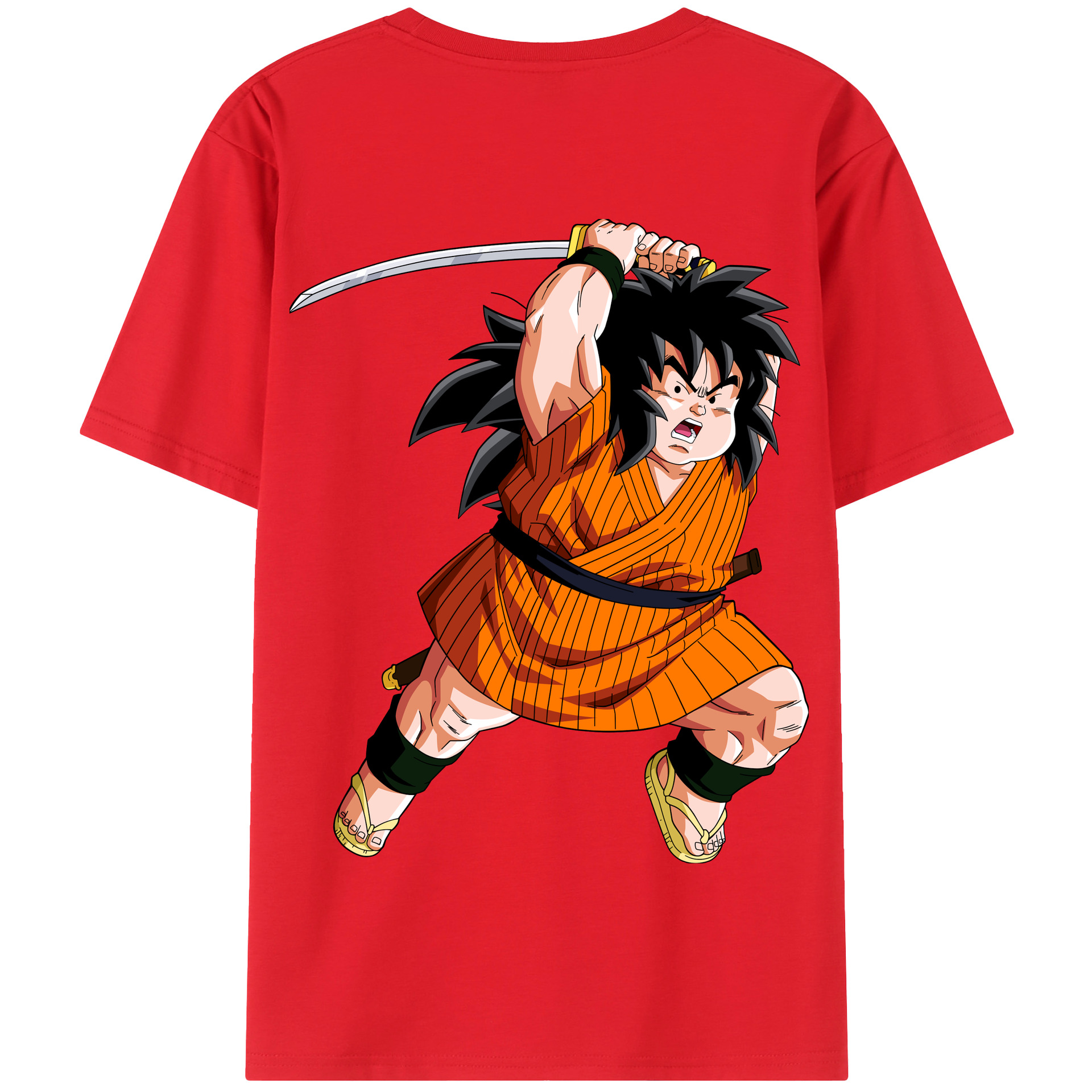 （画像用） ドラゴンボール やじろべえ DRAGON BALL Yajirobe 綿100％半袖Tシャツ（背面プリント）