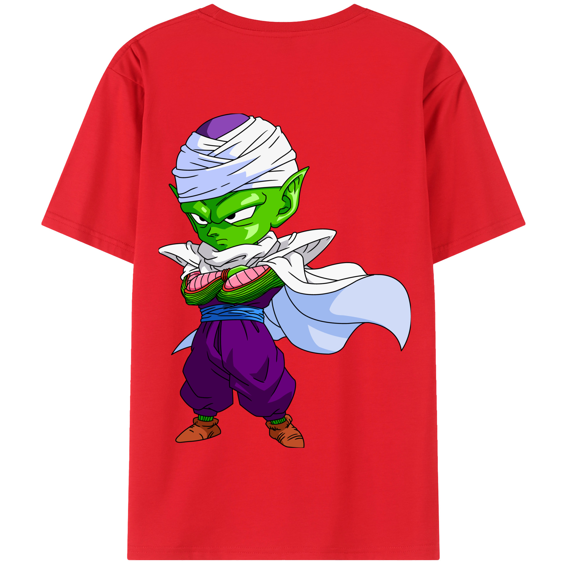 （画像用） ドラゴンボール ピッコロ DRAGON BALL Piccolo 綿100％半袖Tシャツ（背面プリント）