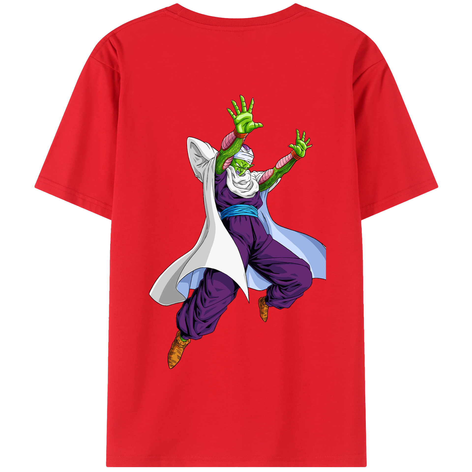 （画像用） ドラゴンボール ピッコロ DRAGON BALL Piccolo 綿100％半袖Tシャツ（背面プリント）