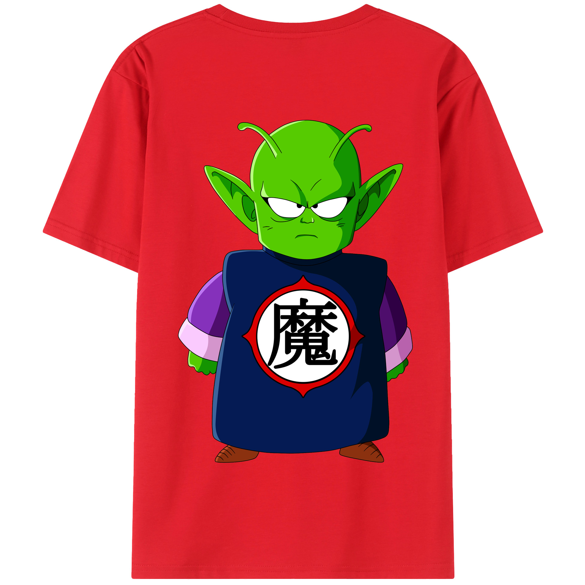 （画像用） ドラゴンボール ピッコロ DRAGON BALL Piccolo 綿100％半袖Tシャツ（背面プリント）