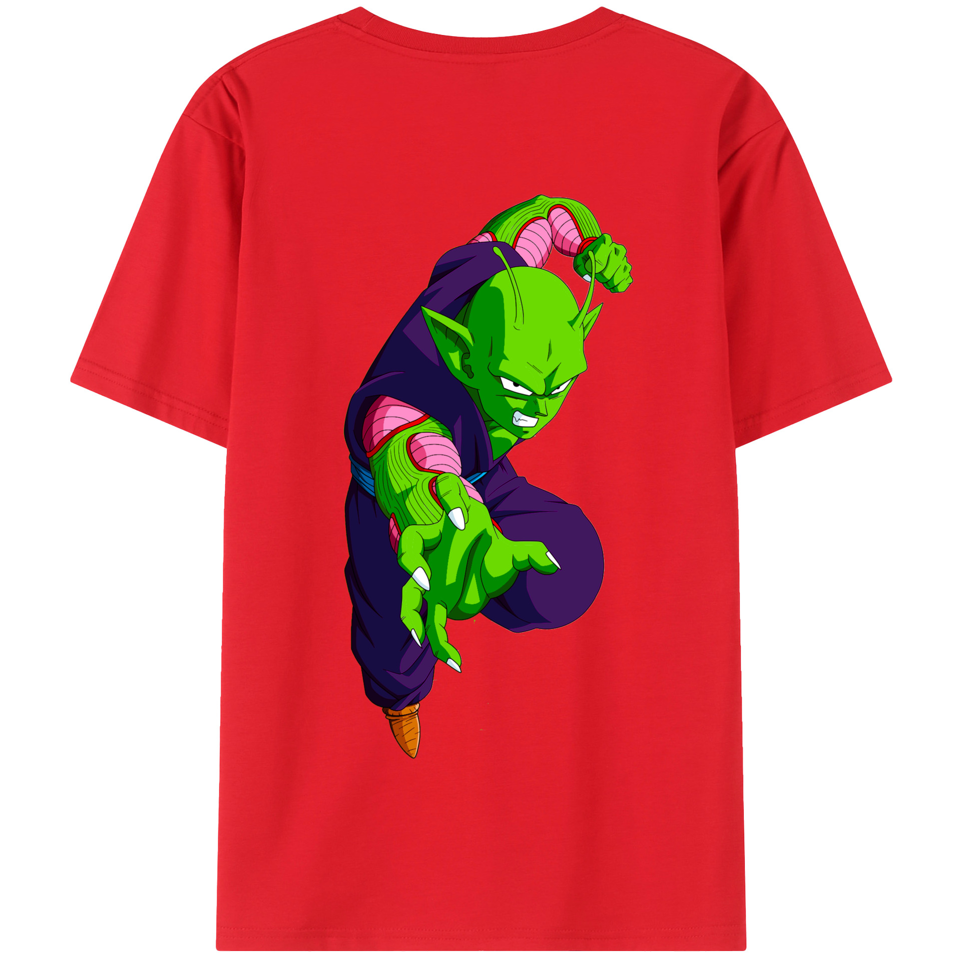 （画像用） ドラゴンボール ピッコロ DRAGON BALL Piccolo 綿100％半袖Tシャツ（背面プリント）