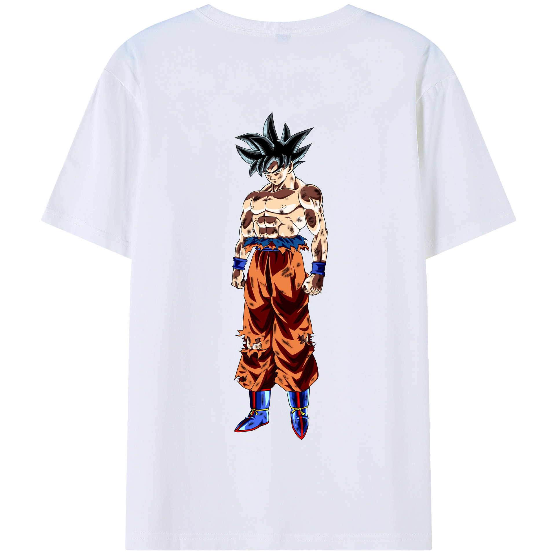 （画像用） ドラゴンボール 孫悟空（そん ごくう）Son Goku カカロット DRAGON BALL Kakarotto 綿100％半袖Tシャツ（背面プリント）