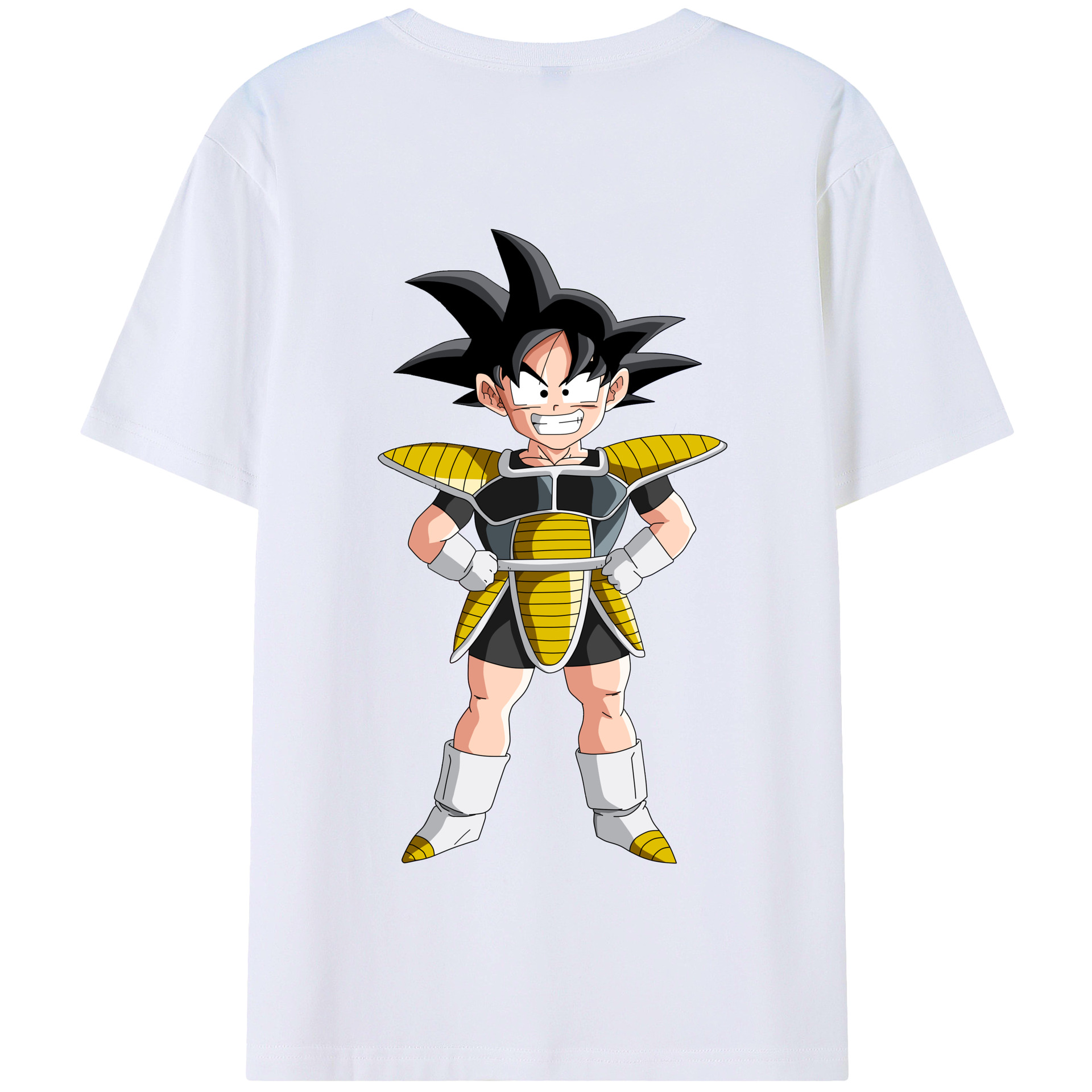 （画像用） ドラゴンボール 孫悟空（そん ごくう）Son Goku カカロット DRAGON BALL Kakarotto 綿100％半袖Tシャツ（背面プリント）