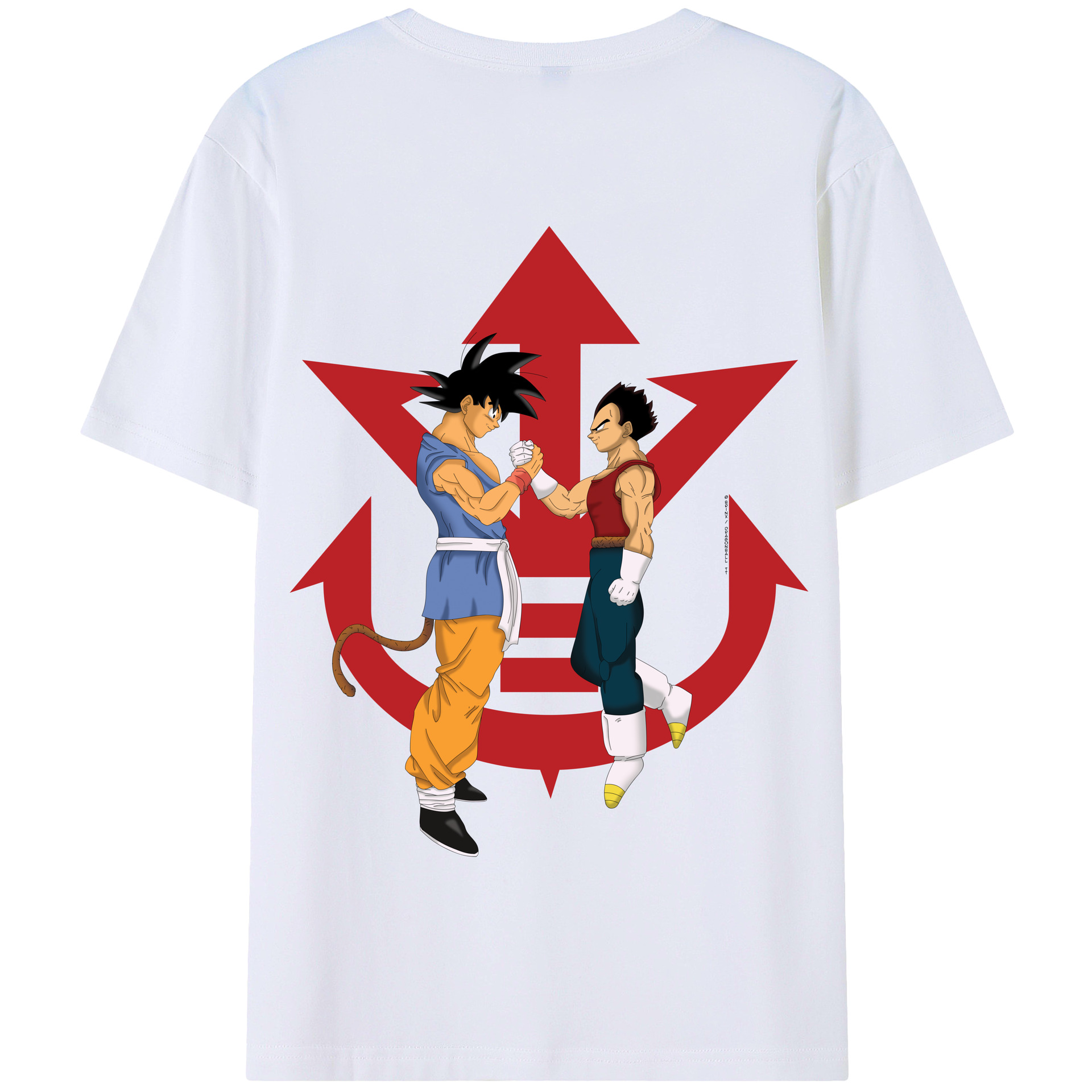 （画像用） ドラゴンボール 孫悟空（そん ごくう）Son Goku カカロット DRAGON BALL Kakarotto 綿100％半袖Tシャツ（背面プリント）