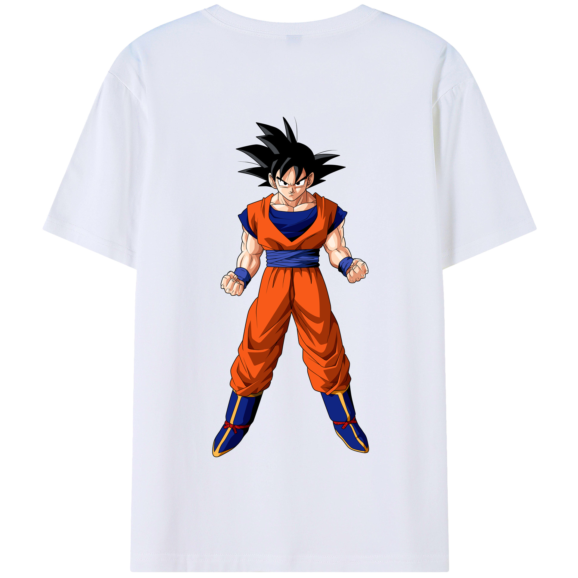 （画像用） ドラゴンボール 孫悟空（そん ごくう）Son Goku カカロット DRAGON BALL Kakarotto 綿100％半袖Tシャツ（背面プリント）
