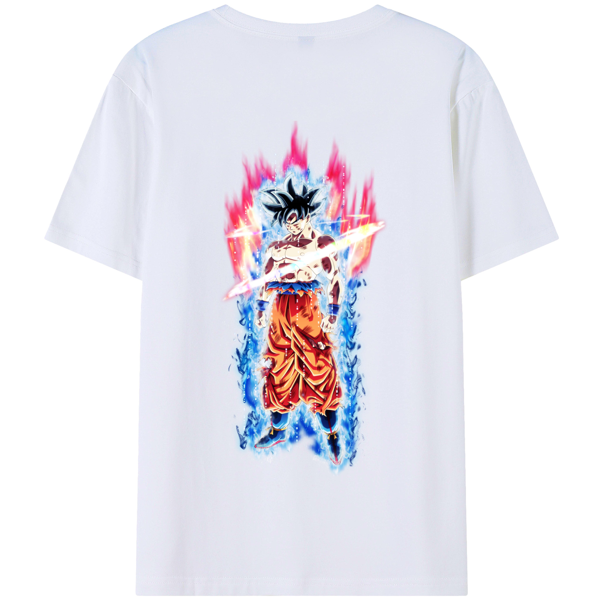 （画像用） ドラゴンボール 孫悟空（そん ごくう）Son Goku カカロット DRAGON BALL Kakarotto 綿100％半袖Tシャツ（背面プリント）
