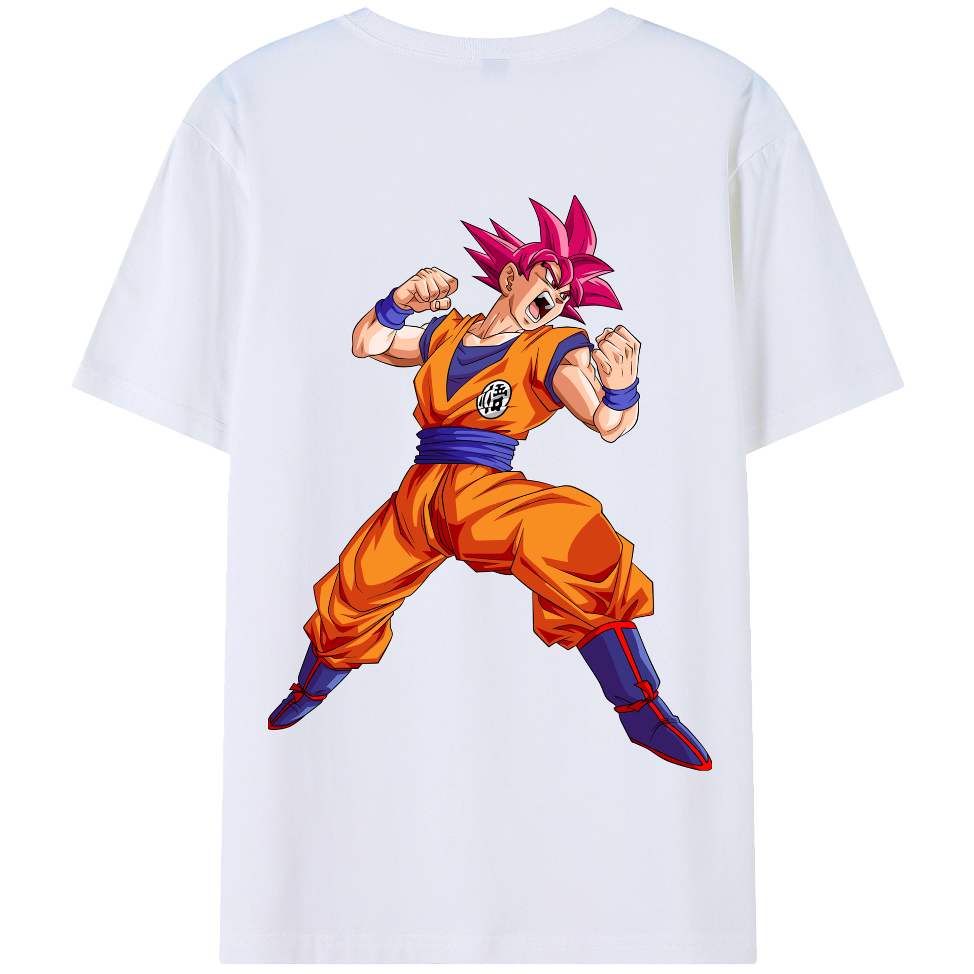 （画像用） ドラゴンボール 孫悟空（そん ごくう）Son Goku カカロット DRAGON BALL Kakarotto 綿100％半袖Tシャツ（背面プリント）
