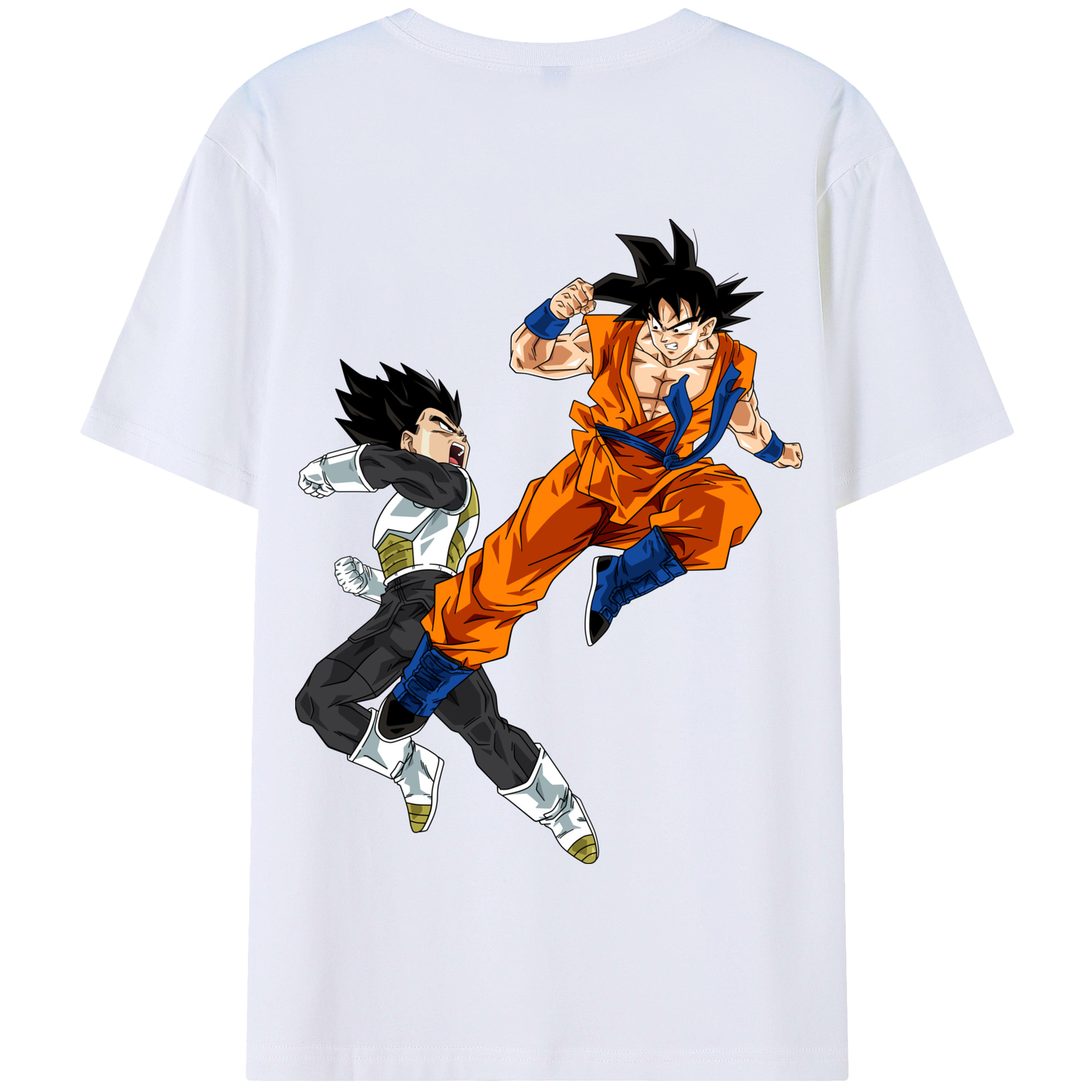 （画像用） ドラゴンボール 孫悟空（そん ごくう）Son Goku カカロット DRAGON BALL Kakarotto 綿100％半袖Tシャツ（背面プリント）
