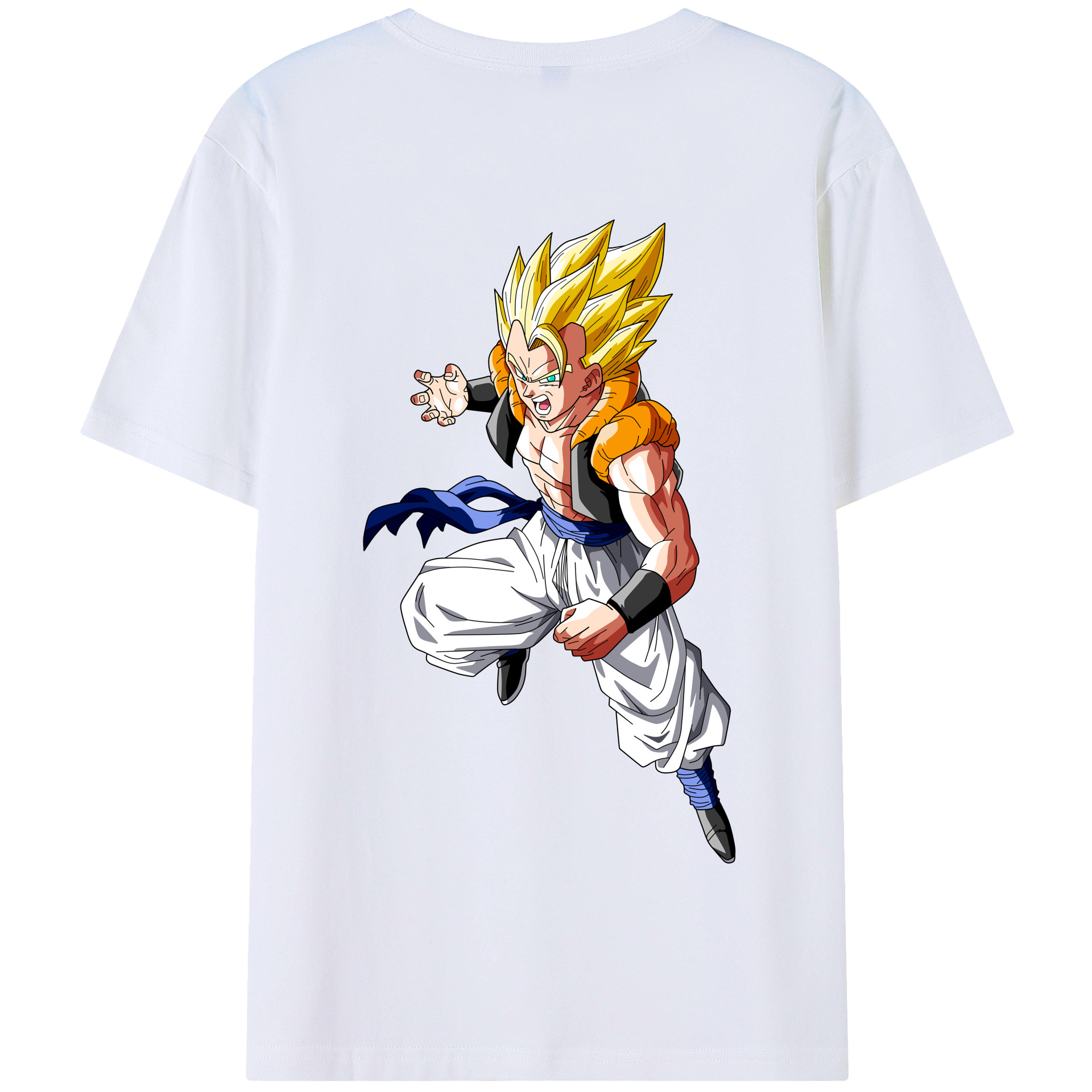 （画像用） ドラゴンボール ベジータ四世（Bejīta Yonsei）DRAGON BALL Vegeta IV 綿100％半袖Tシャツ（背面プリント）