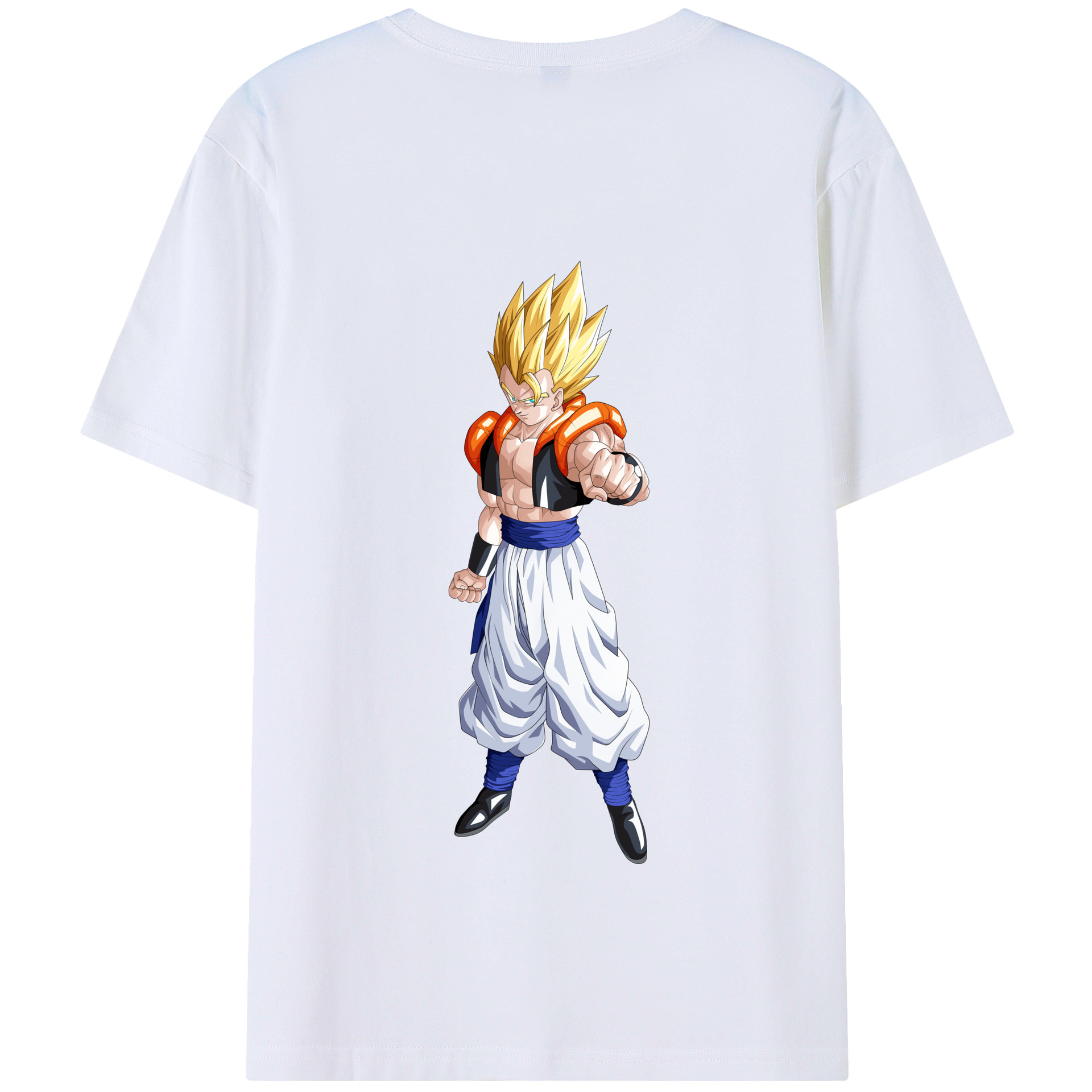 （画像用） ドラゴンボール ベジータ四世（Bejīta Yonsei）DRAGON BALL Vegeta IV 綿100％半袖Tシャツ（背面プリント）