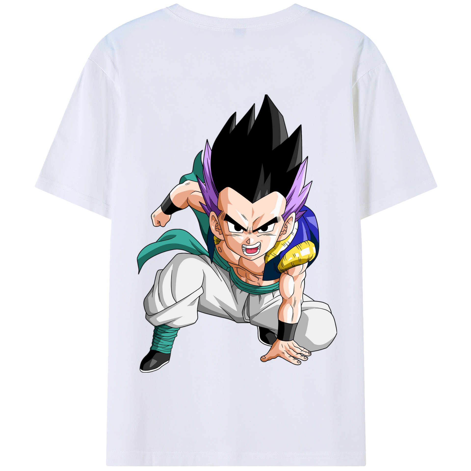 （画像用） ドラゴンボール 孫 悟飯（そんごはん）DRAGON BALL Son Gohan 綿100％半袖Tシャツ（背面プリント）