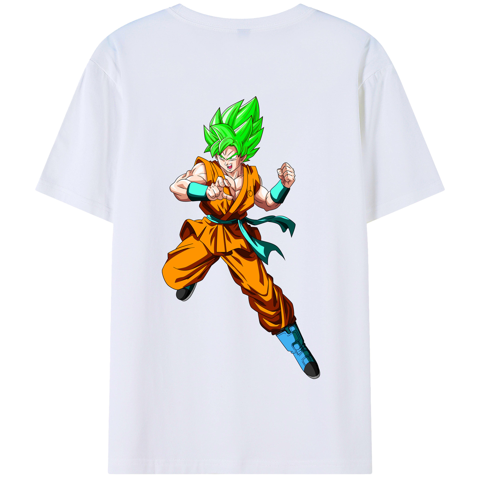 （画像用） ドラゴンボール 孫 悟飯（そんごはん）DRAGON BALL Son Gohan 綿100％半袖Tシャツ（背面プリント）