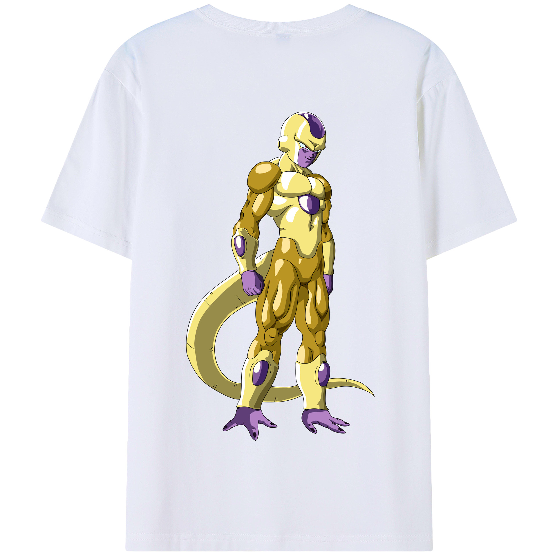 （画像用） ドラゴンボール フリーザ DRAGON BALL Frieza 綿100％半袖Tシャツ（背面プリント）