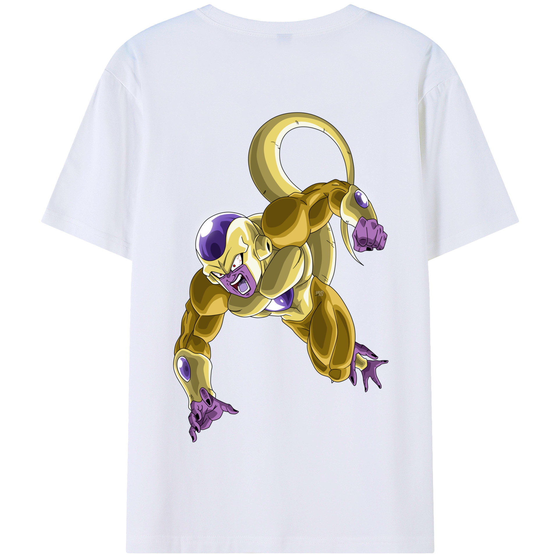 （画像用） ドラゴンボール フリーザ DRAGON BALL Frieza 綿100％半袖Tシャツ（背面プリント）