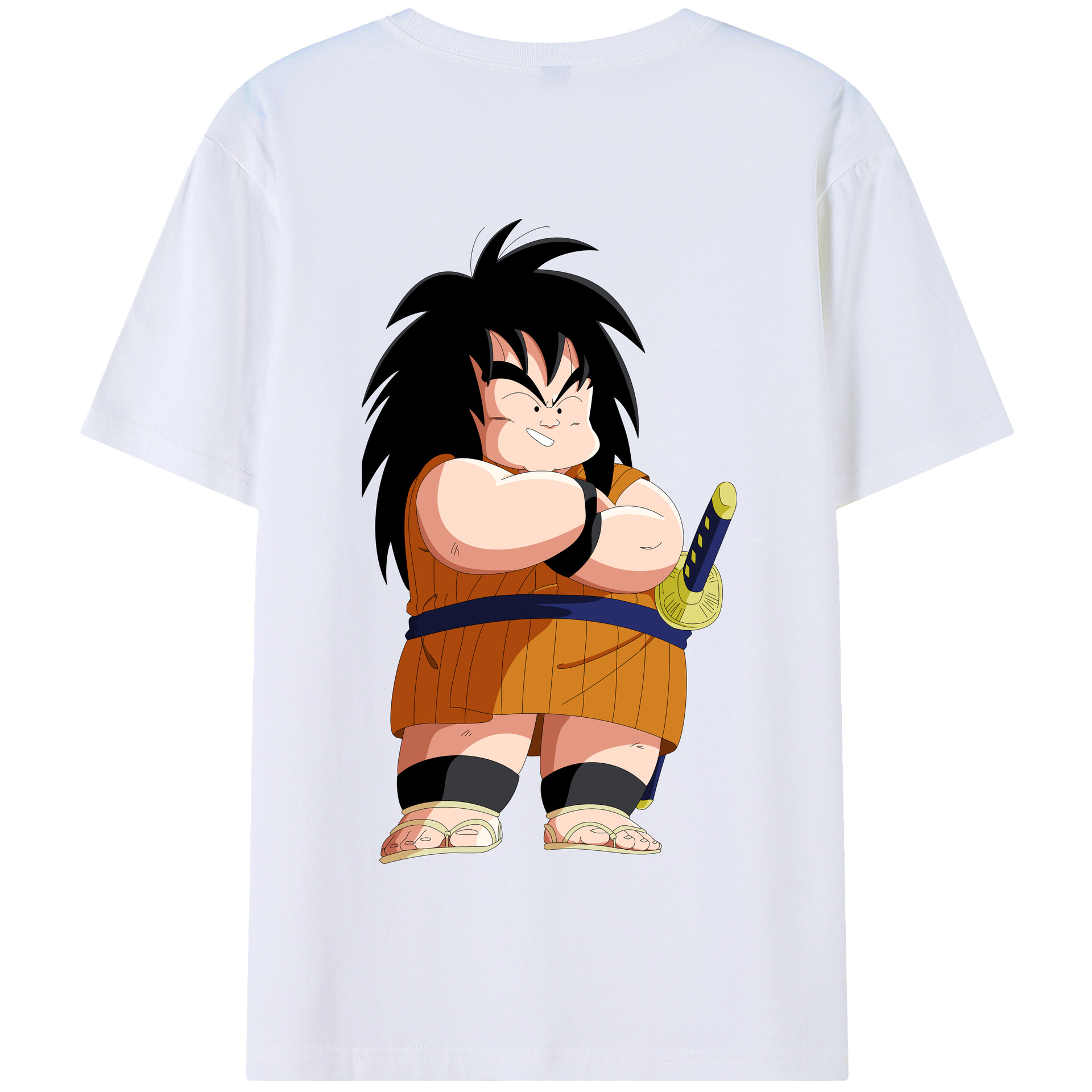 （画像用） ドラゴンボール やじろべえ DRAGON BALL Yajirobe 綿100％半袖Tシャツ（背面プリント）
