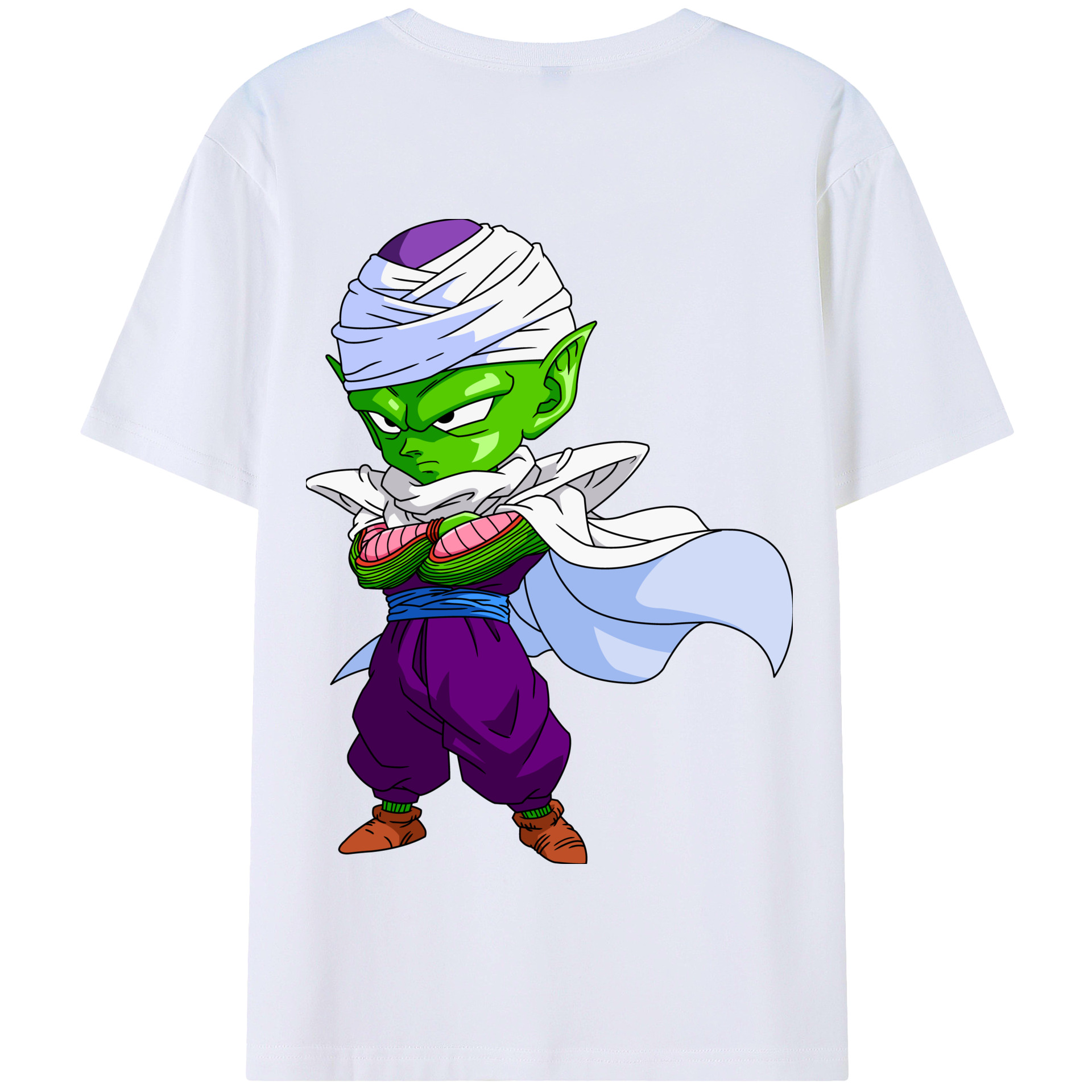 （画像用） ドラゴンボール ピッコロ DRAGON BALL Piccolo 綿100％半袖Tシャツ（背面プリント）
